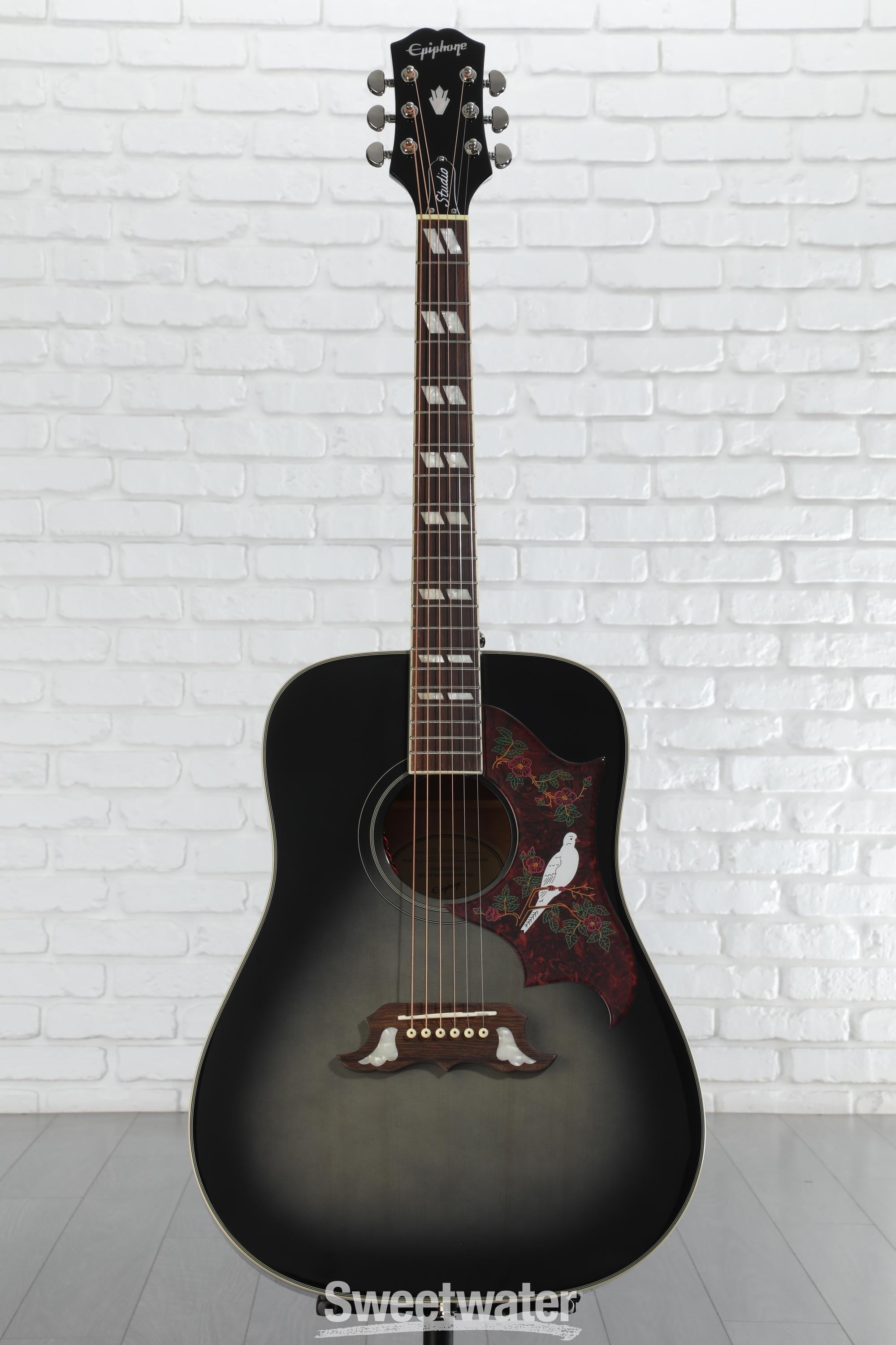 Epiphone Dove Studio Acoustic-electric - Trans Ebony