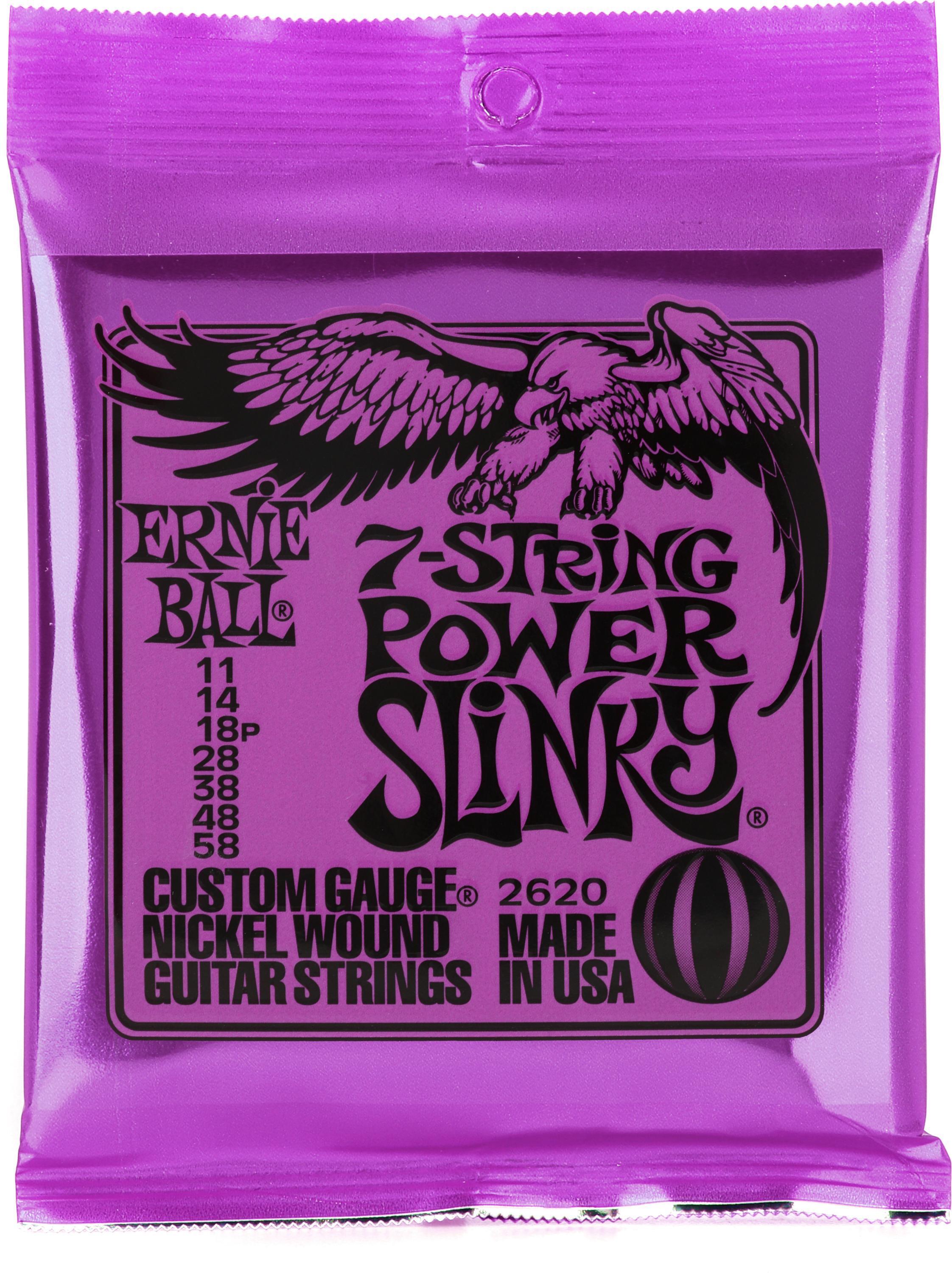 Ernie Ball 2620 Power Slinky Nickel Wound Electric Guitar