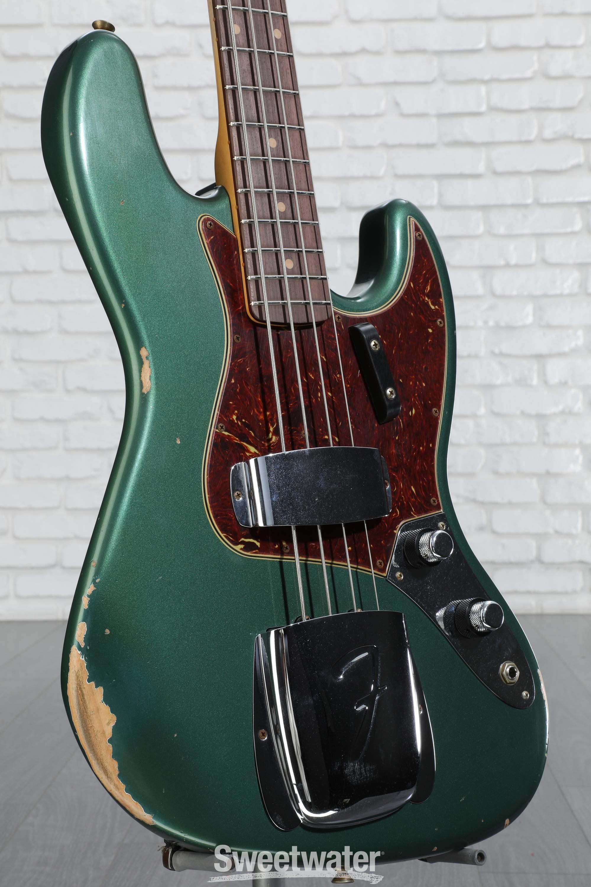 Fender Custom Shop 1962 Jazz Bass Relic - Aged Sherwood Green