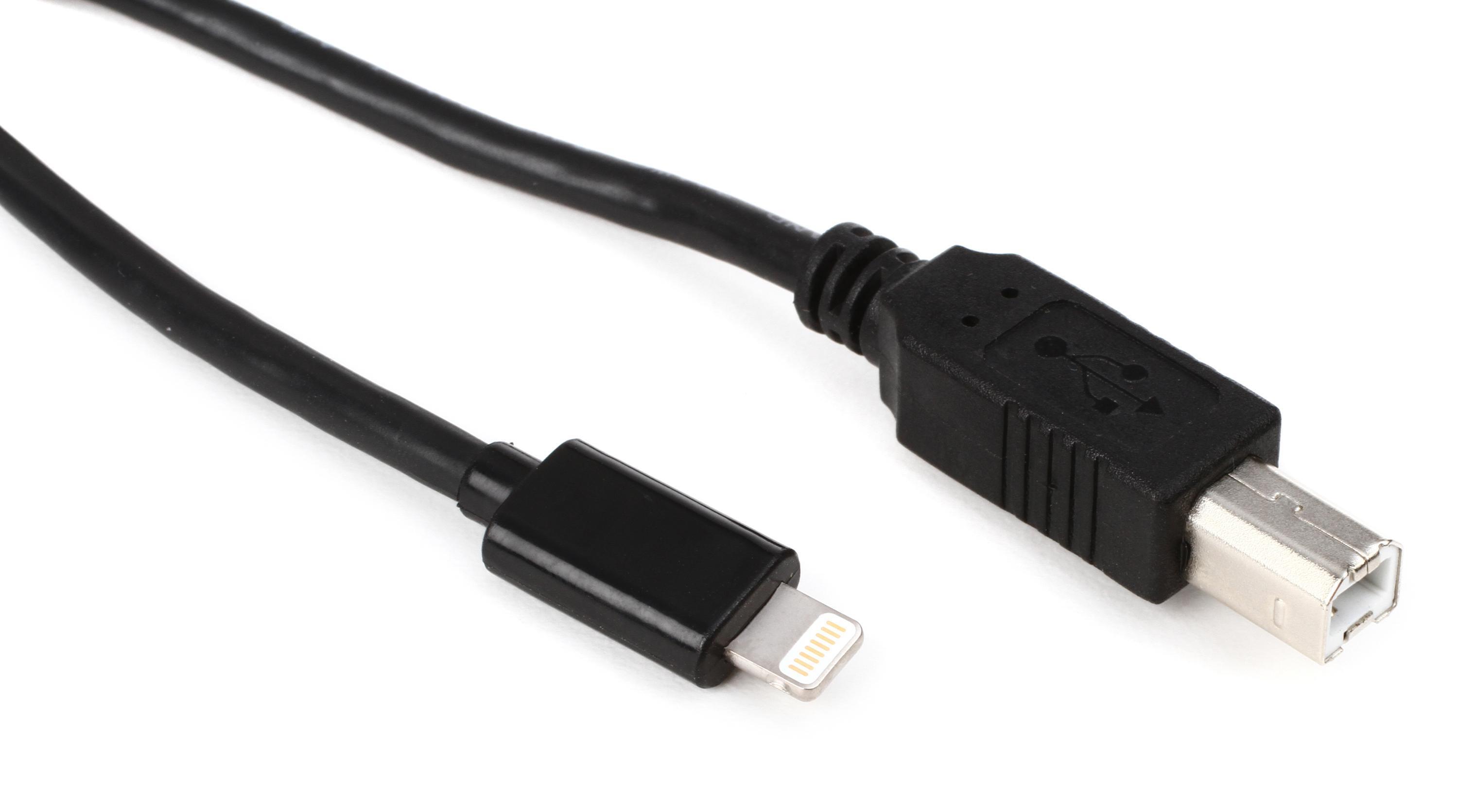 Usb type b shop to lightning cable