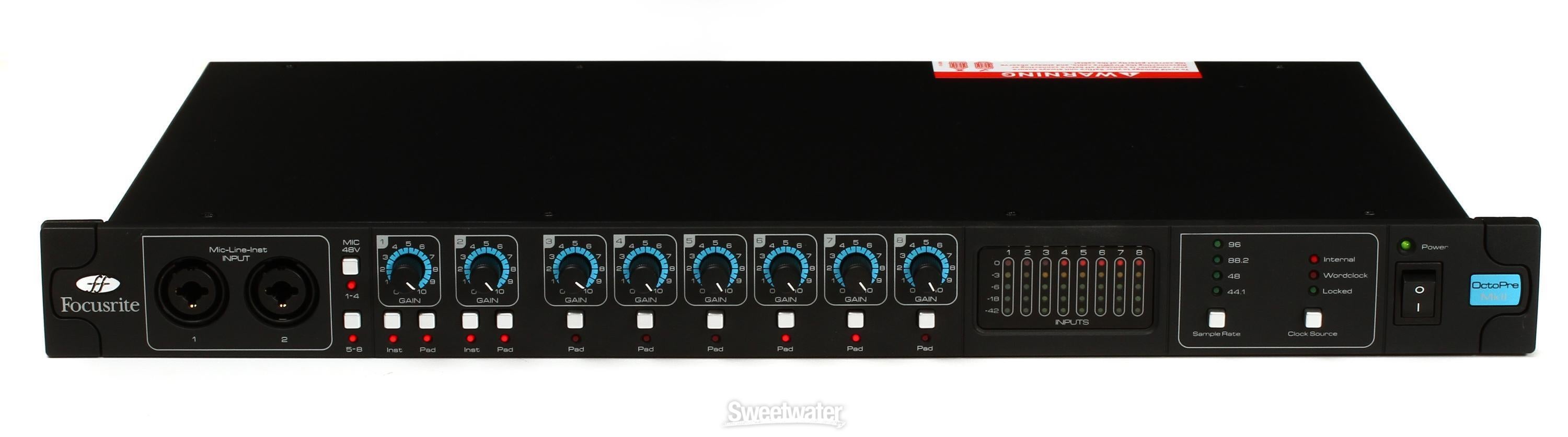 Focusrite OctoPre MkII Reviews | Sweetwater