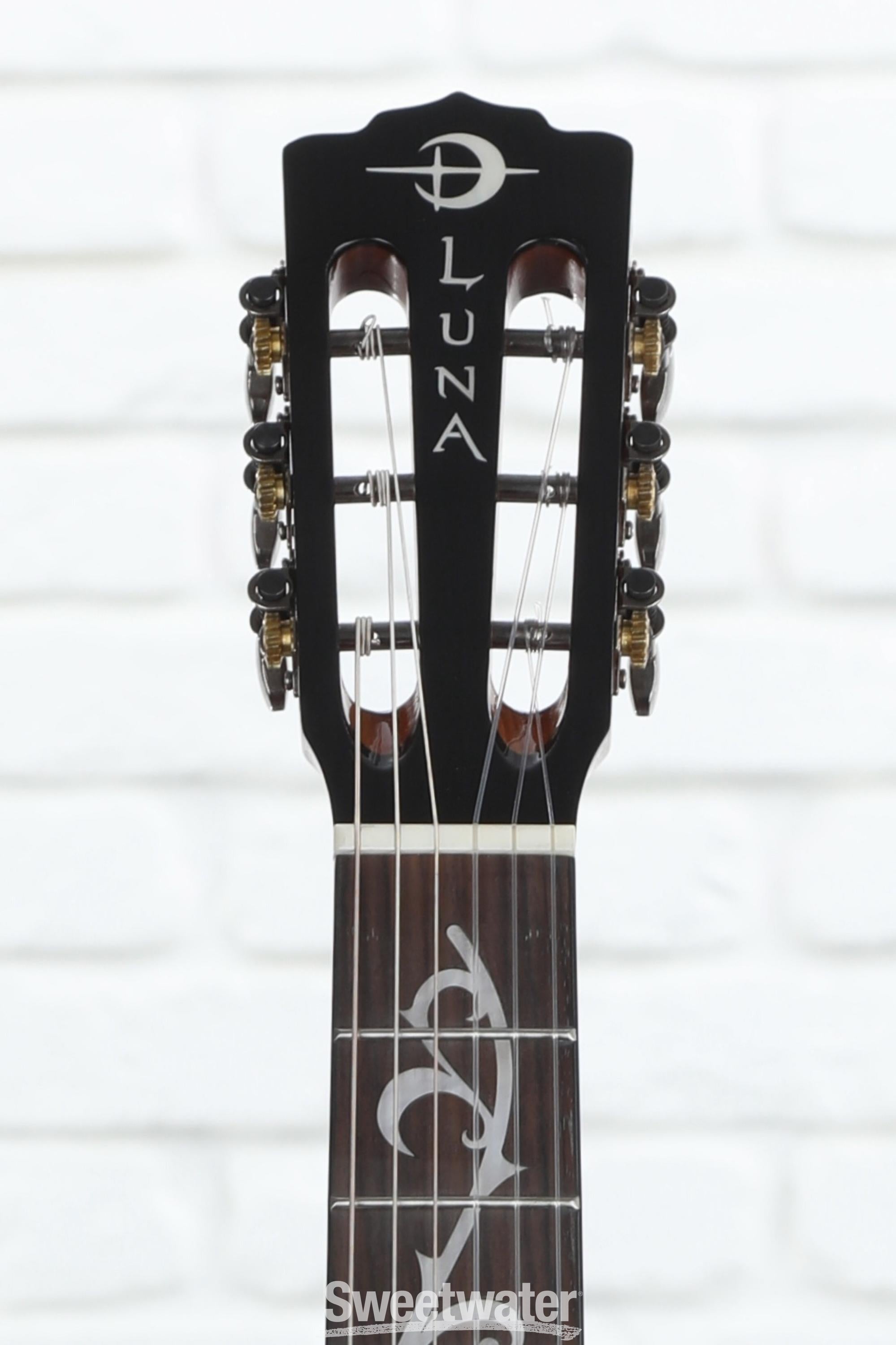 Luna Vineyard Koa Bevel Nylon Acoustic-electric Guitar - Natural Gloss
