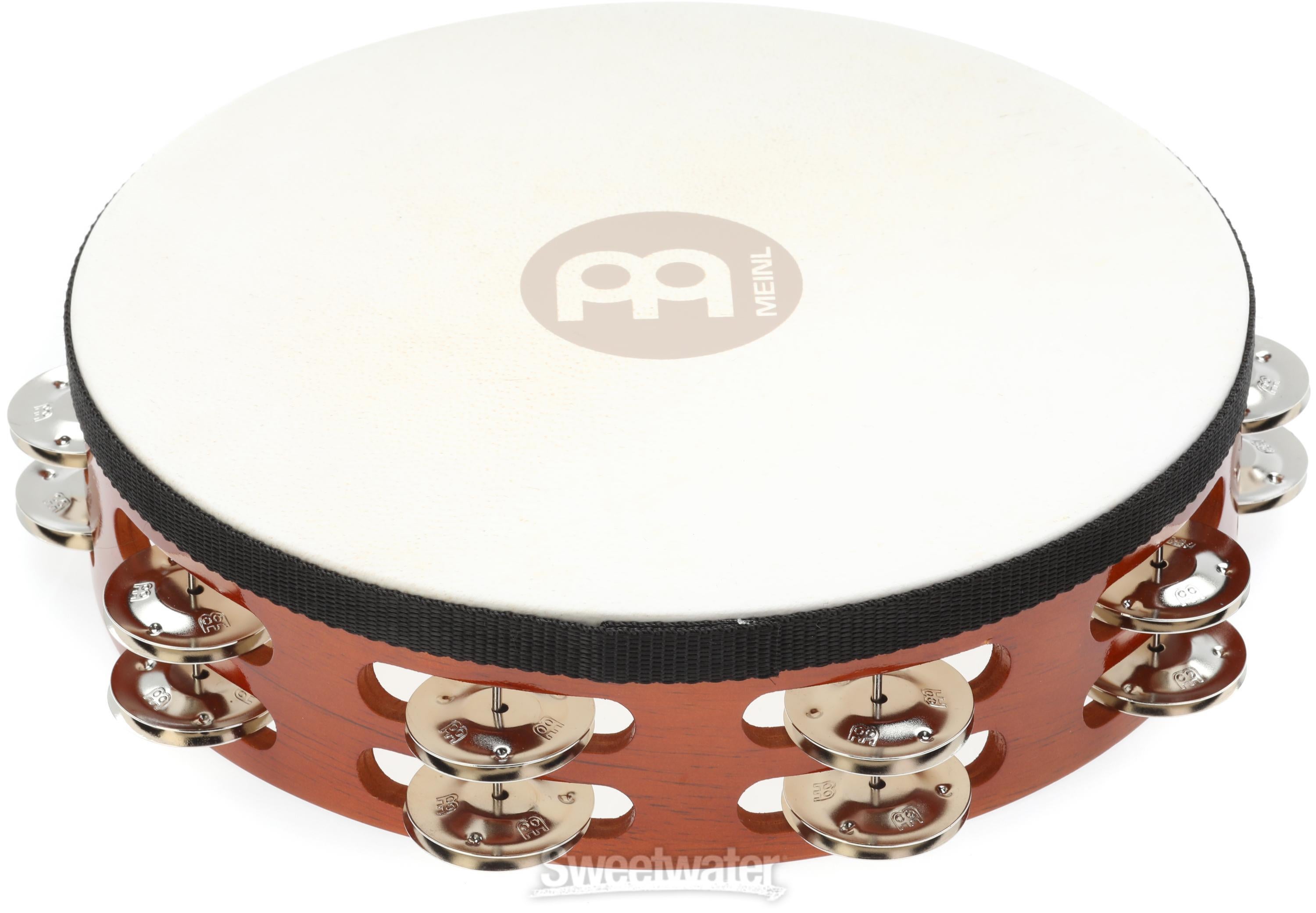 Meinl Percussion Traditional Wood Handheld Tambourine - Antique
