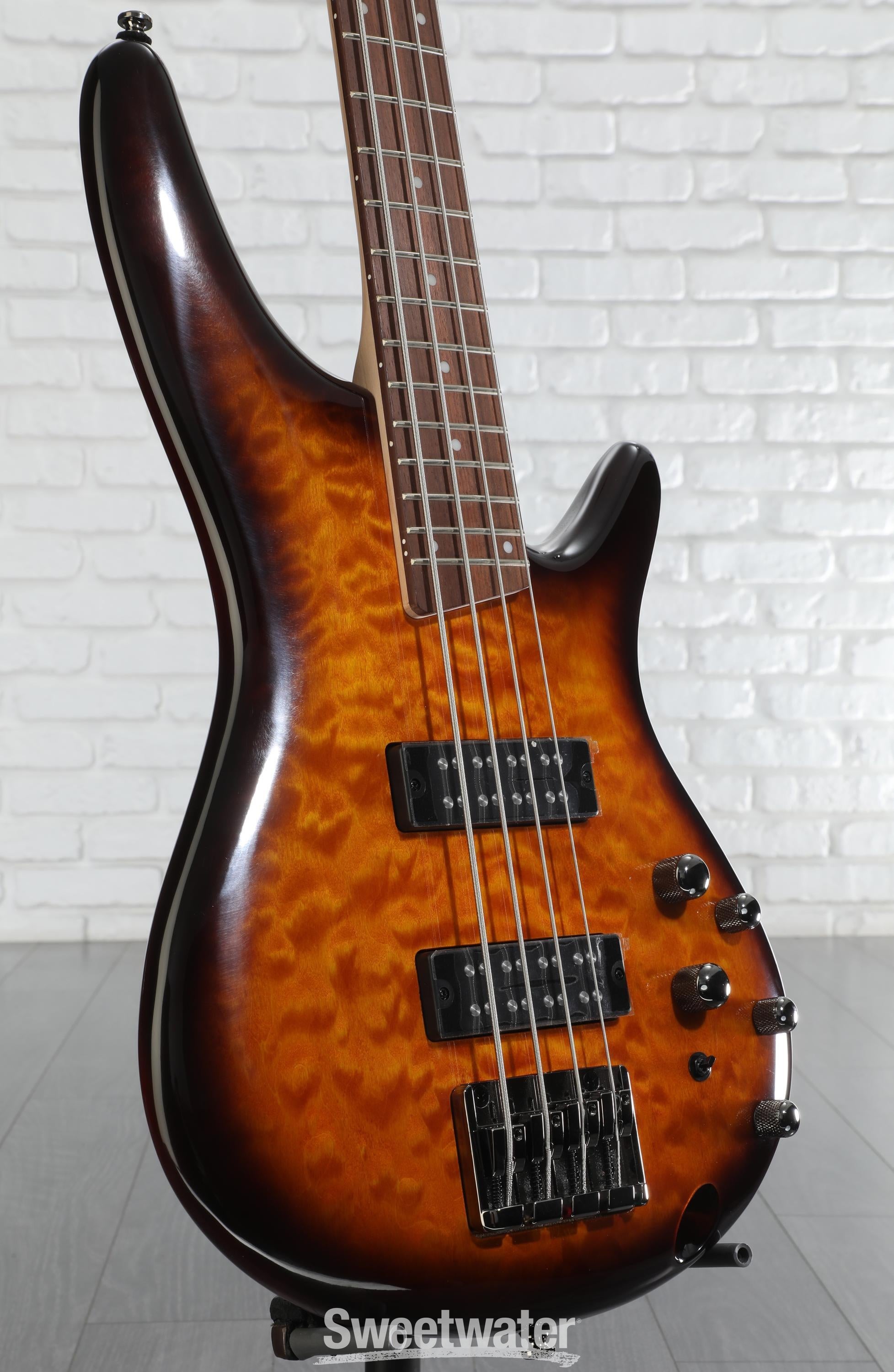 Ibanez Standard SR400EQM Bass Guitar - Dragon Eye Burst | Sweetwater