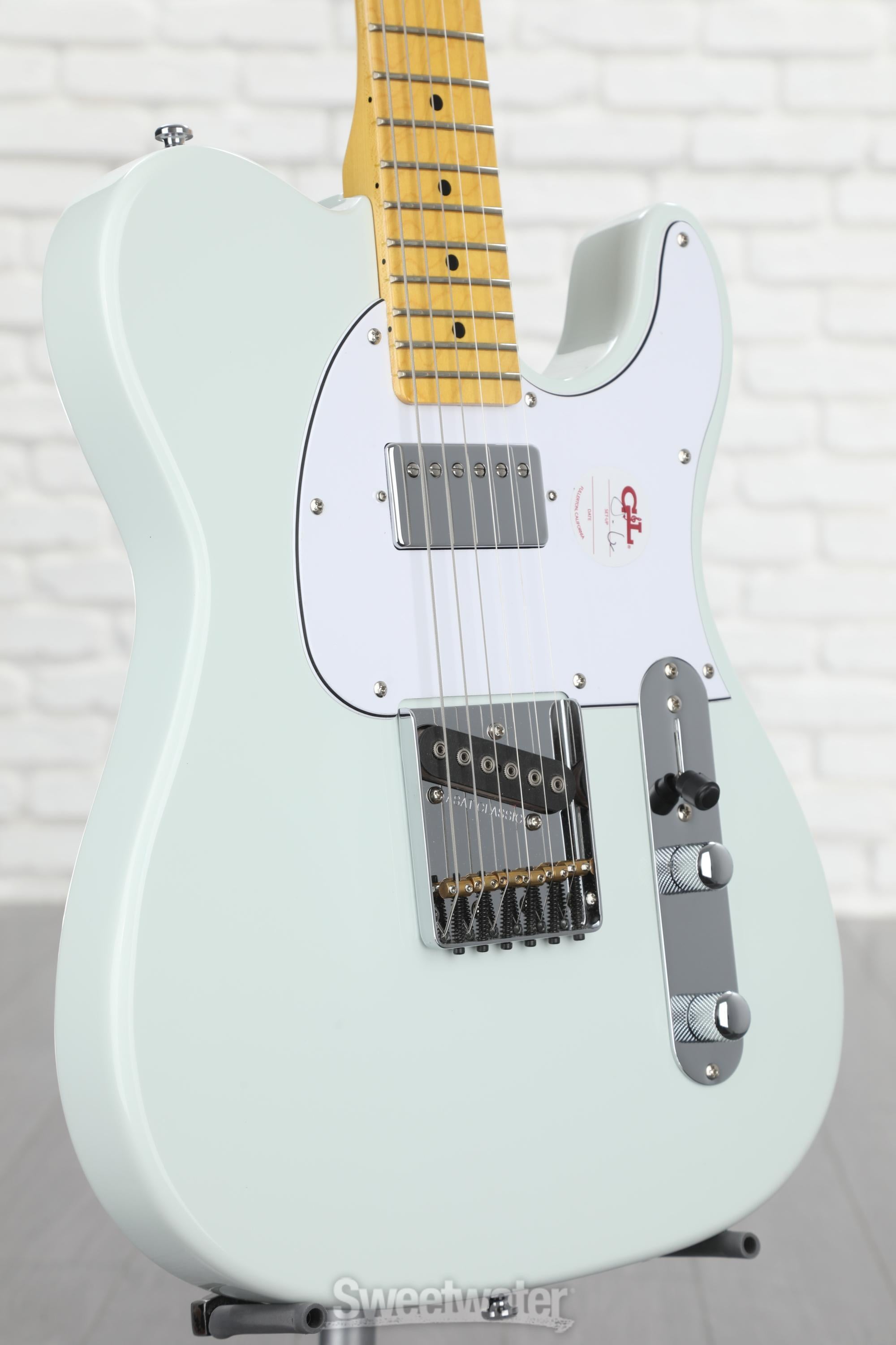 G&l tribute asat classic bluesboy shop electric guitar maple fingerboard sonic blue