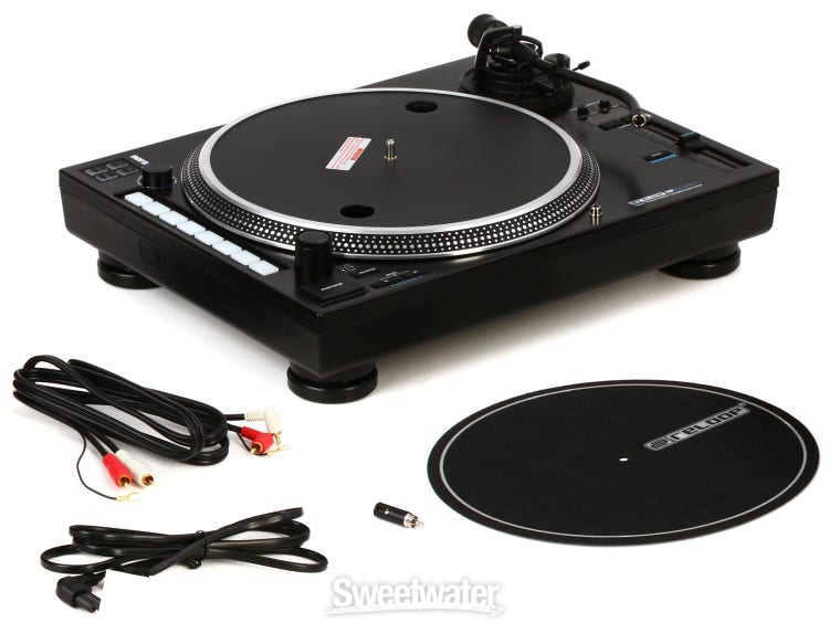 Reloop RP-8000MK2 Turntable + Elite DJ Mixer DJ Equipment Package
