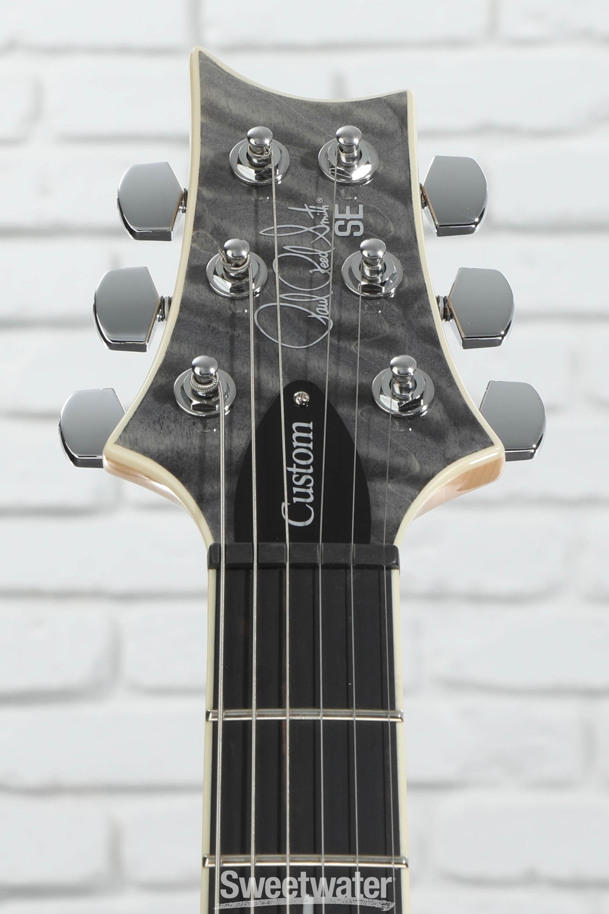 ギター PRS SE Custom24 Quilt Gray Black PRS SE Custom 24 Stealth Quilt Faded Grey Black Satin Limited
