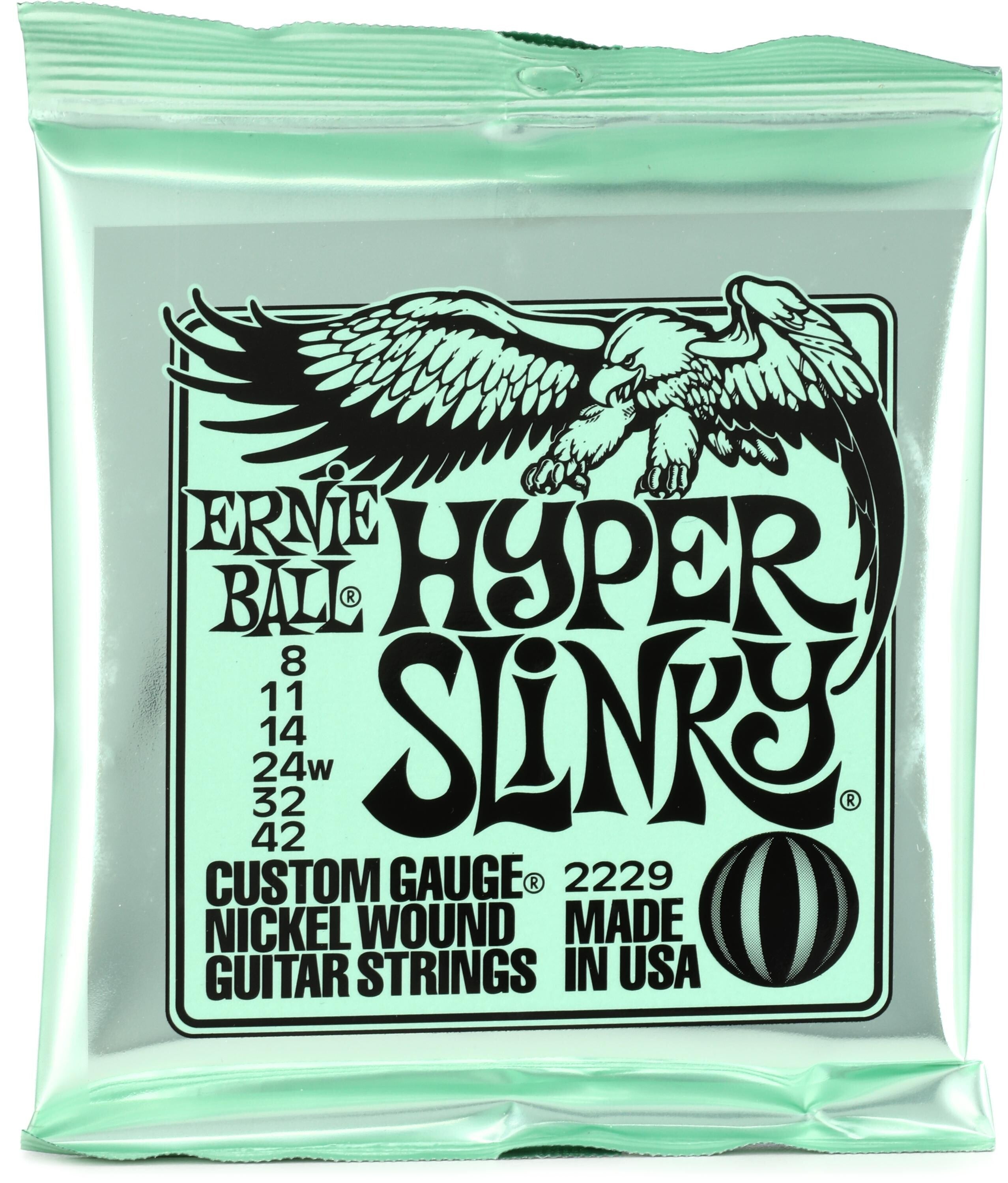 Ernie Ball 2229 Hyper Slinky Nickel Wound Electric Guitar Strings