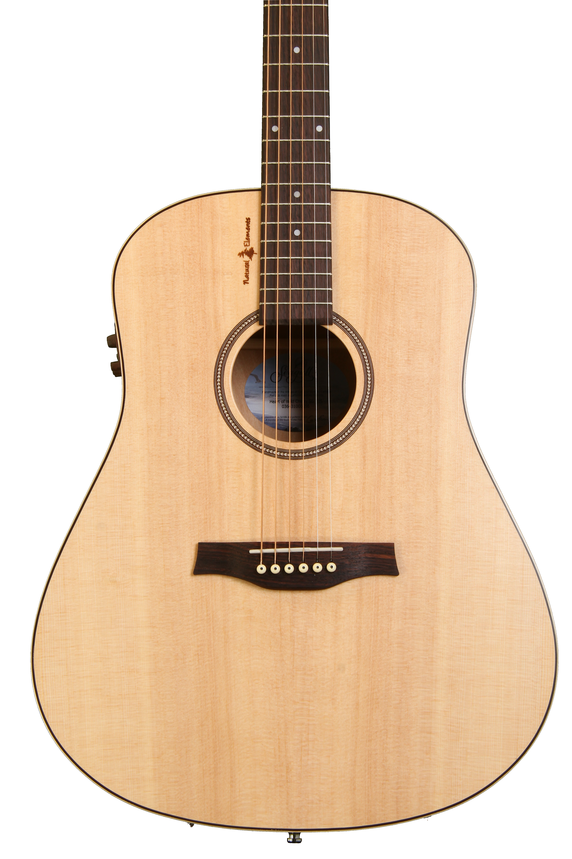 Seagull Guitars Natural Elements Dreadnought SG - Natural, Heart