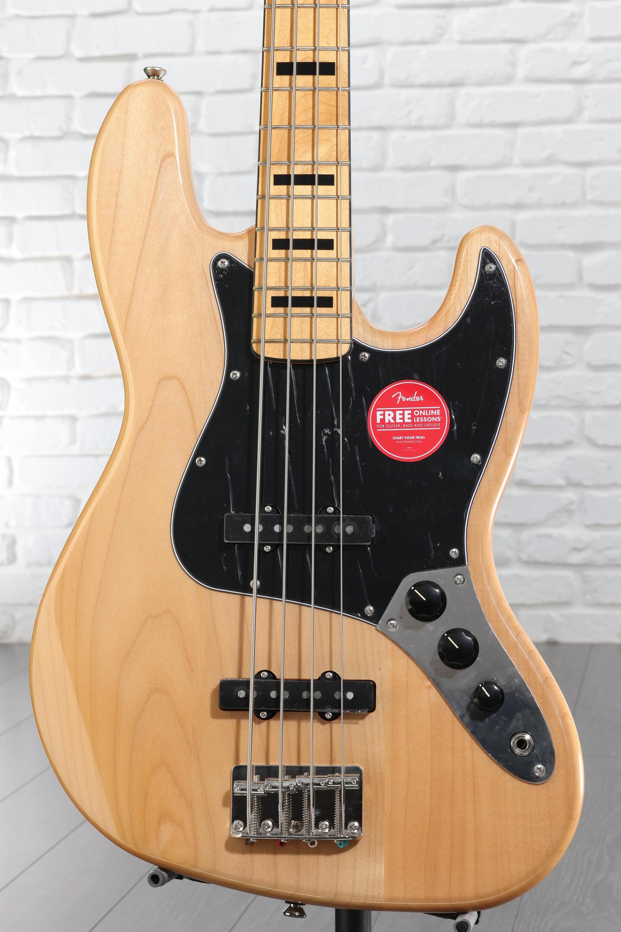 ベース Compact Bass CJB-70s Active (Natural) Squier Classic Vibe '70s Jazz Bass - Natural | Sweetwater