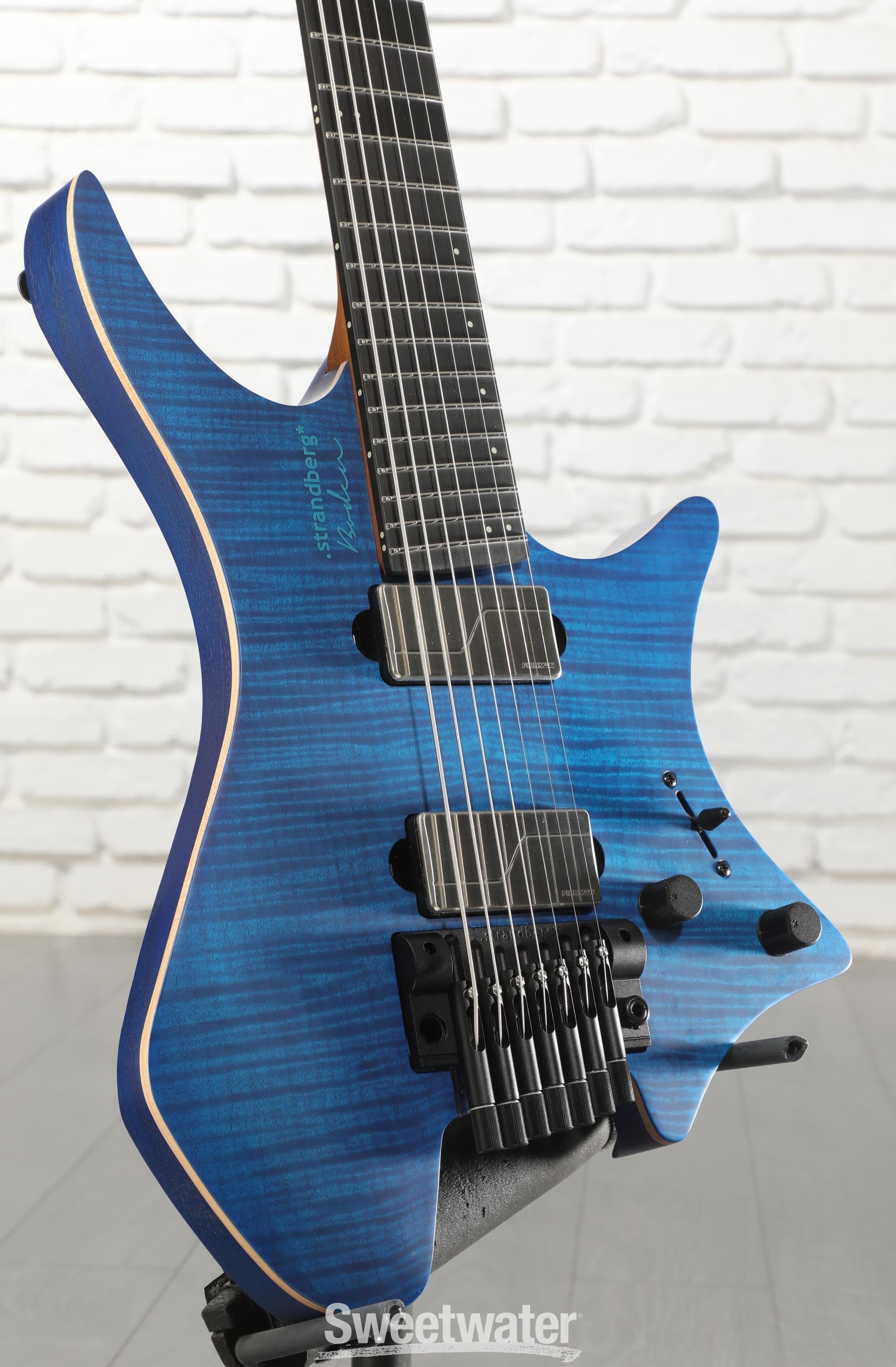 Photo of Strandberg Boden Prog NX 7 7-string Electric Guitar - Stained Trans Deep Blue