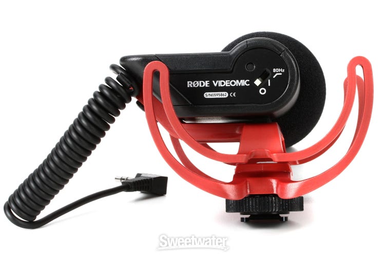  Rode VideoMicro Compact On-Camera Microphone with Rycote Lyre  Shock Mount, Auxiliary, Black : Everything Else