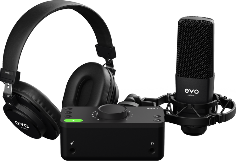 Audient EVO Start Recording Bundle - 2x2 USB/iOS Recording