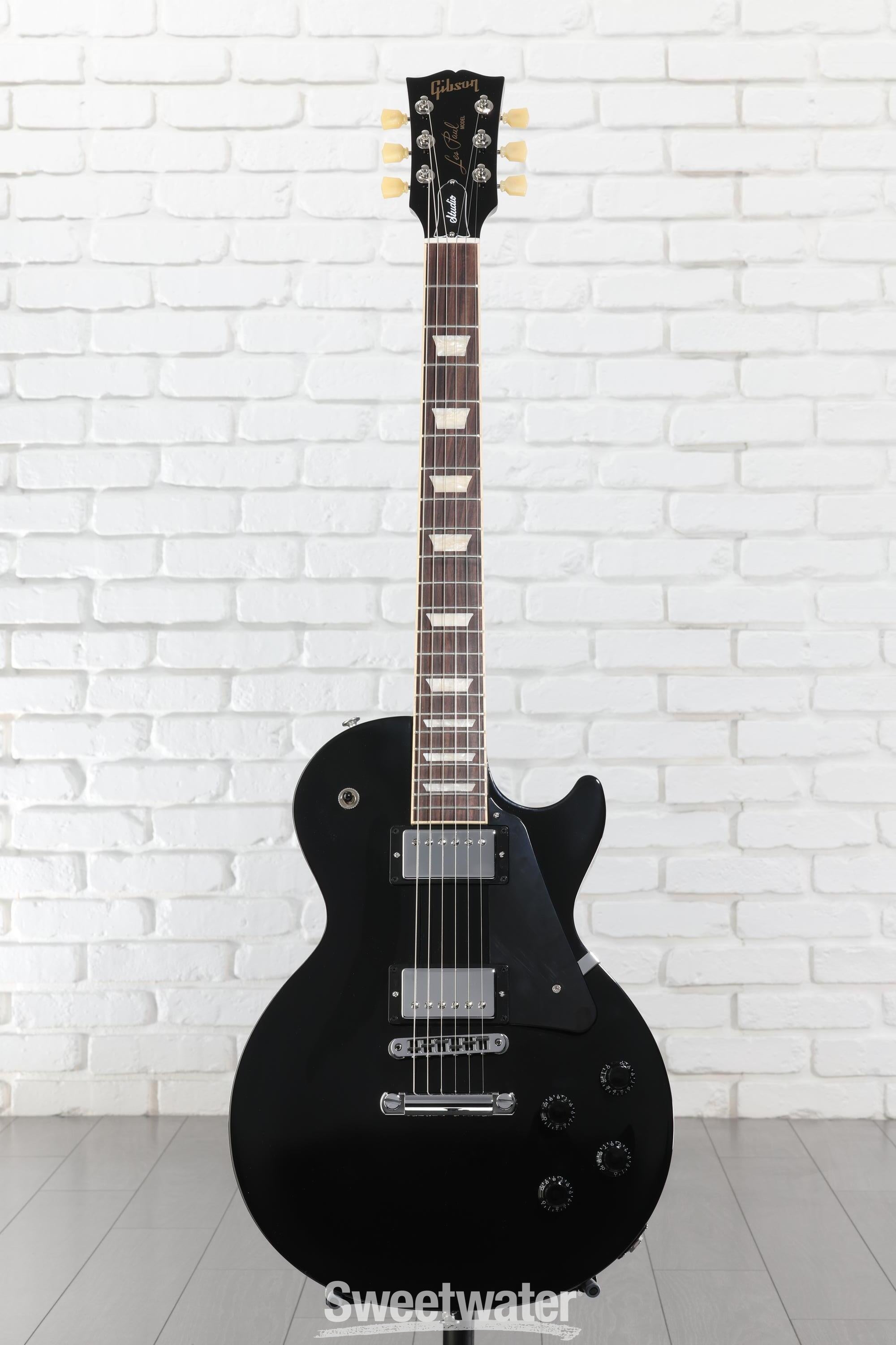 ギター Gibson USA Les Paul Studio Ebony Gibson Les Paul Studio Electric Guitar - Ebony | Sweetwater