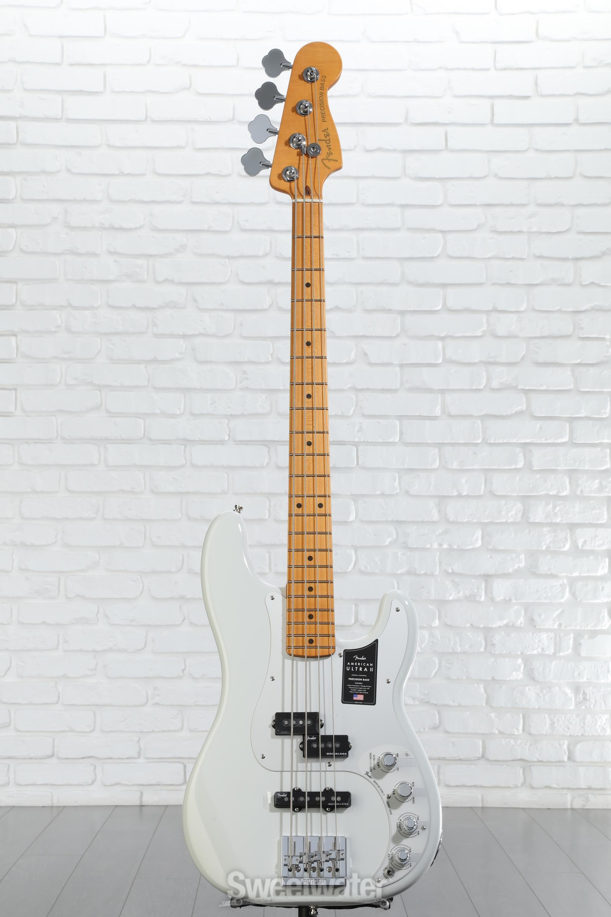 Fender American Ultra II Precision Bass - Avalanche | Sweetwater