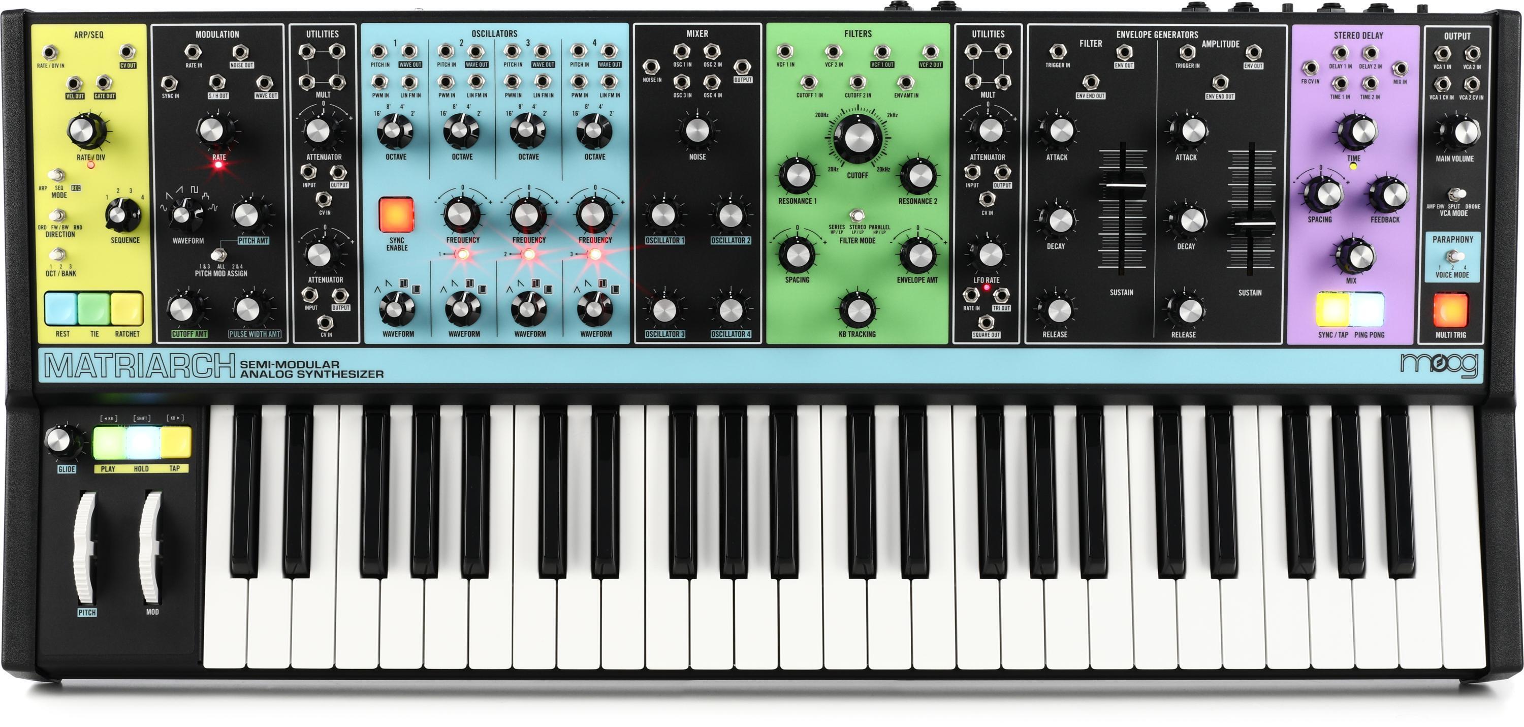 Moog Matriarch Semi-modular Analog Synthesizer and Step Sequencer