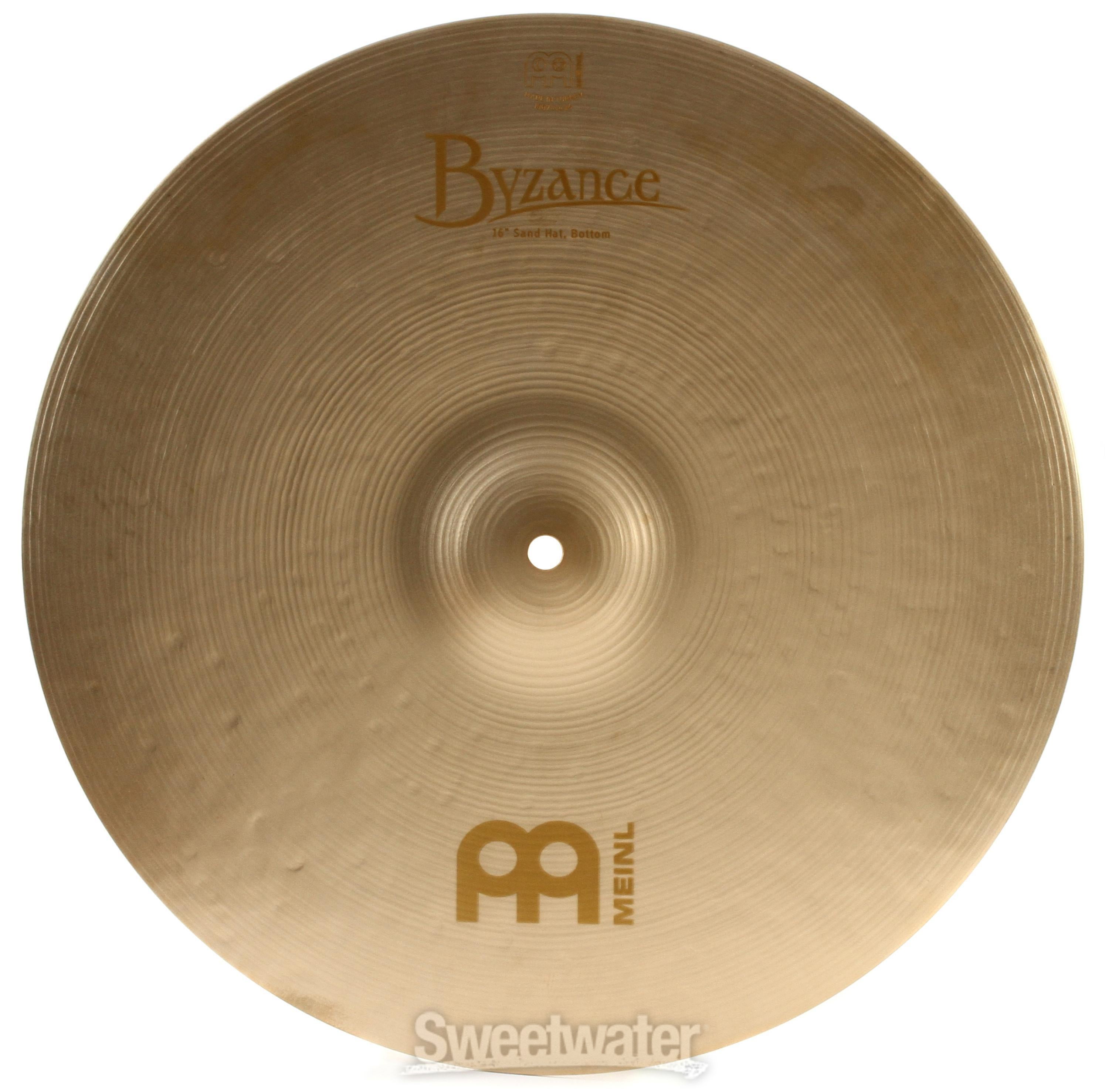 Meinl Cymbals 16 inch Byzance Vintage Sand Hi-hat Cymbals | Sweetwater