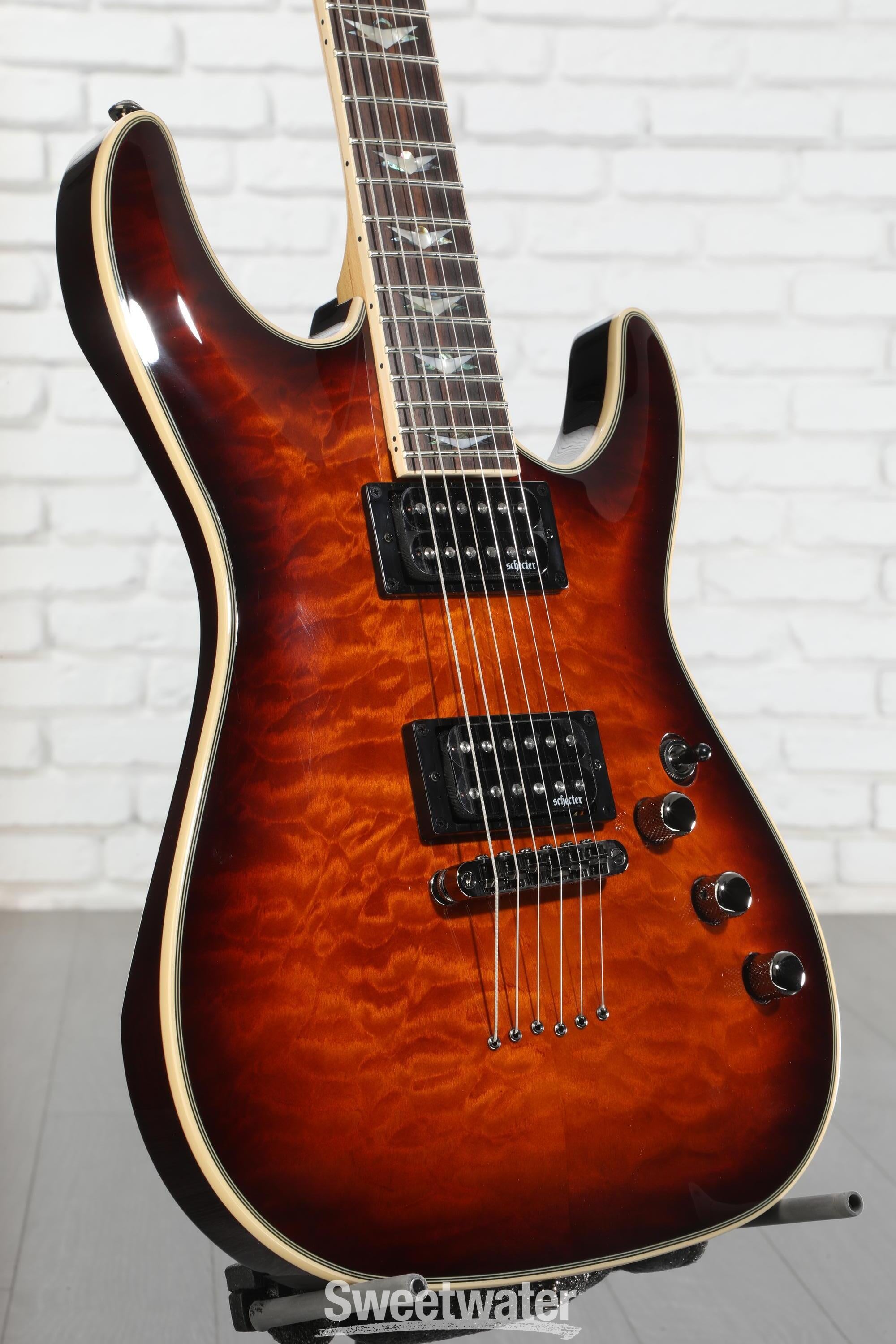 OMEN EXTREME-6 カスタム品 Schecter Omen Extreme-6 Electric Guitar - Vintage Sunburst