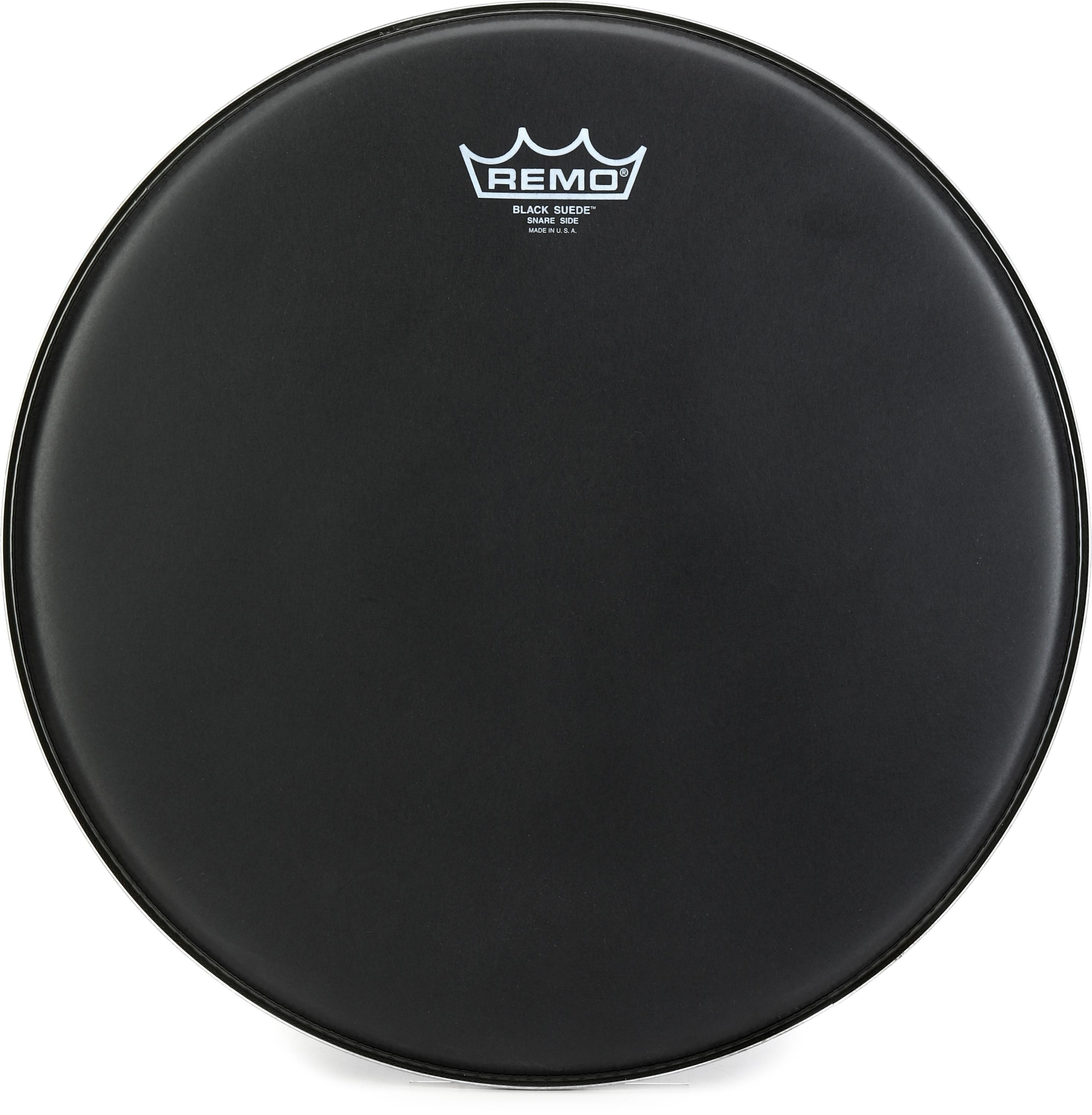 remo-ambassador-black-suede-snare-side-drumhead-14-inch-sweetwater