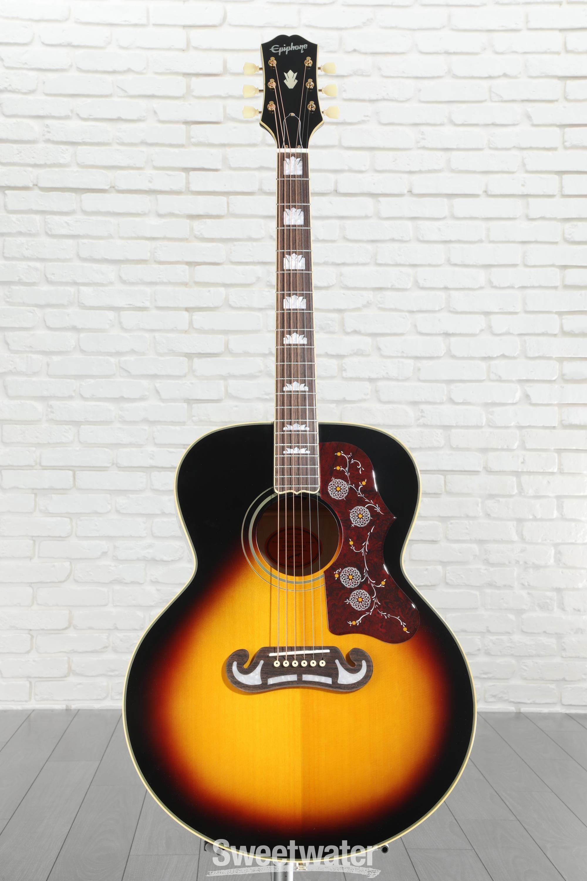 Epiphone J-200 Acoustic Guitar - Aged Vintage Sunburst Gloss