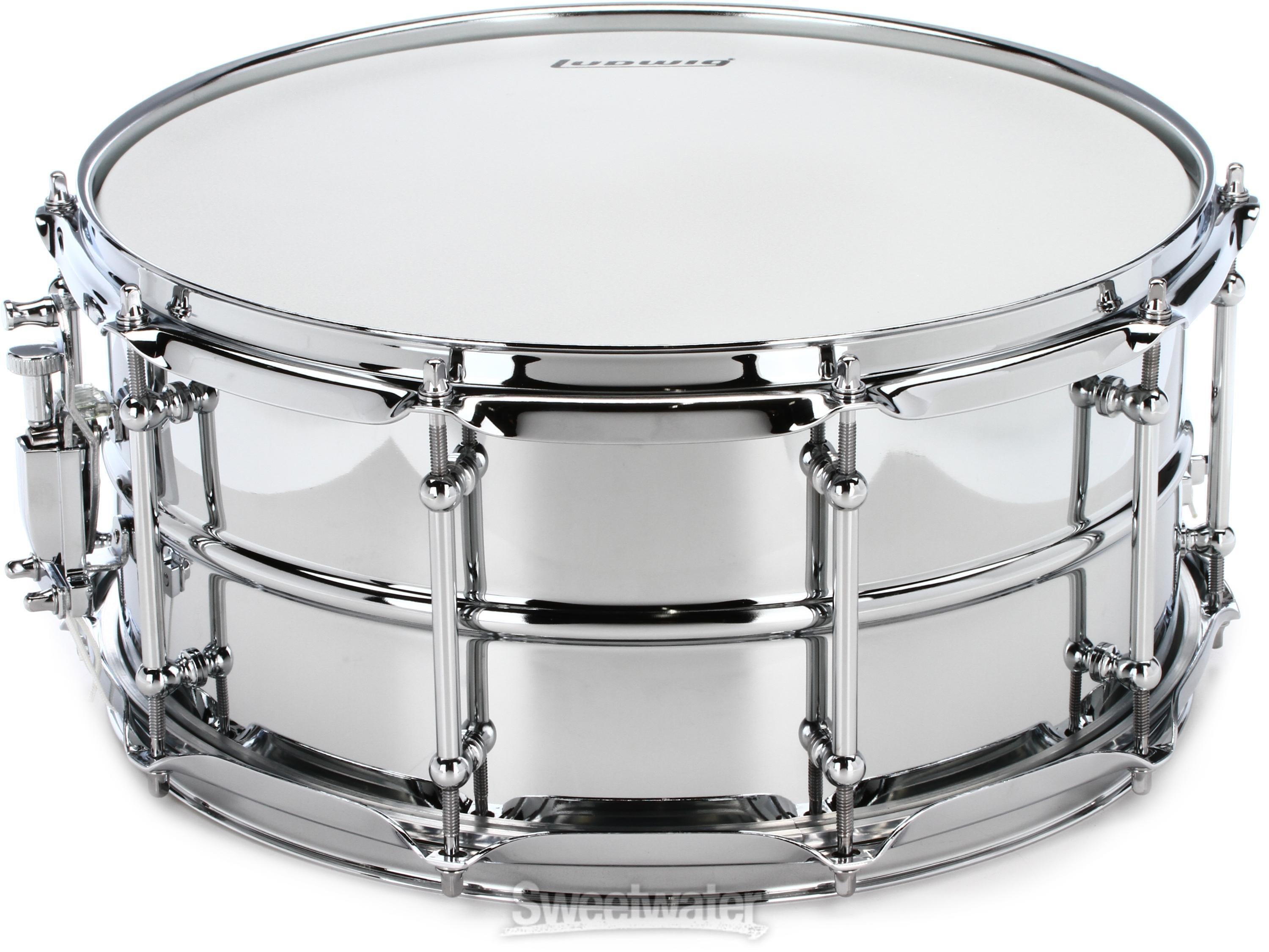 Ludwig Supralite Snare Drum - 6.5 x 14 inch Reviews | Sweetwater