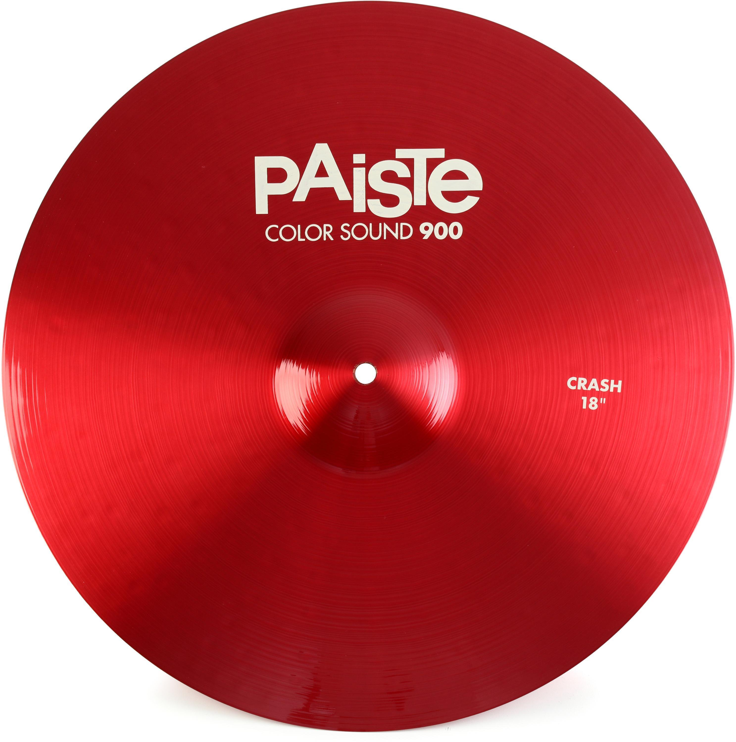 Paiste 18 inch Color Sound 900 Red Crash Cymbal | Sweetwater