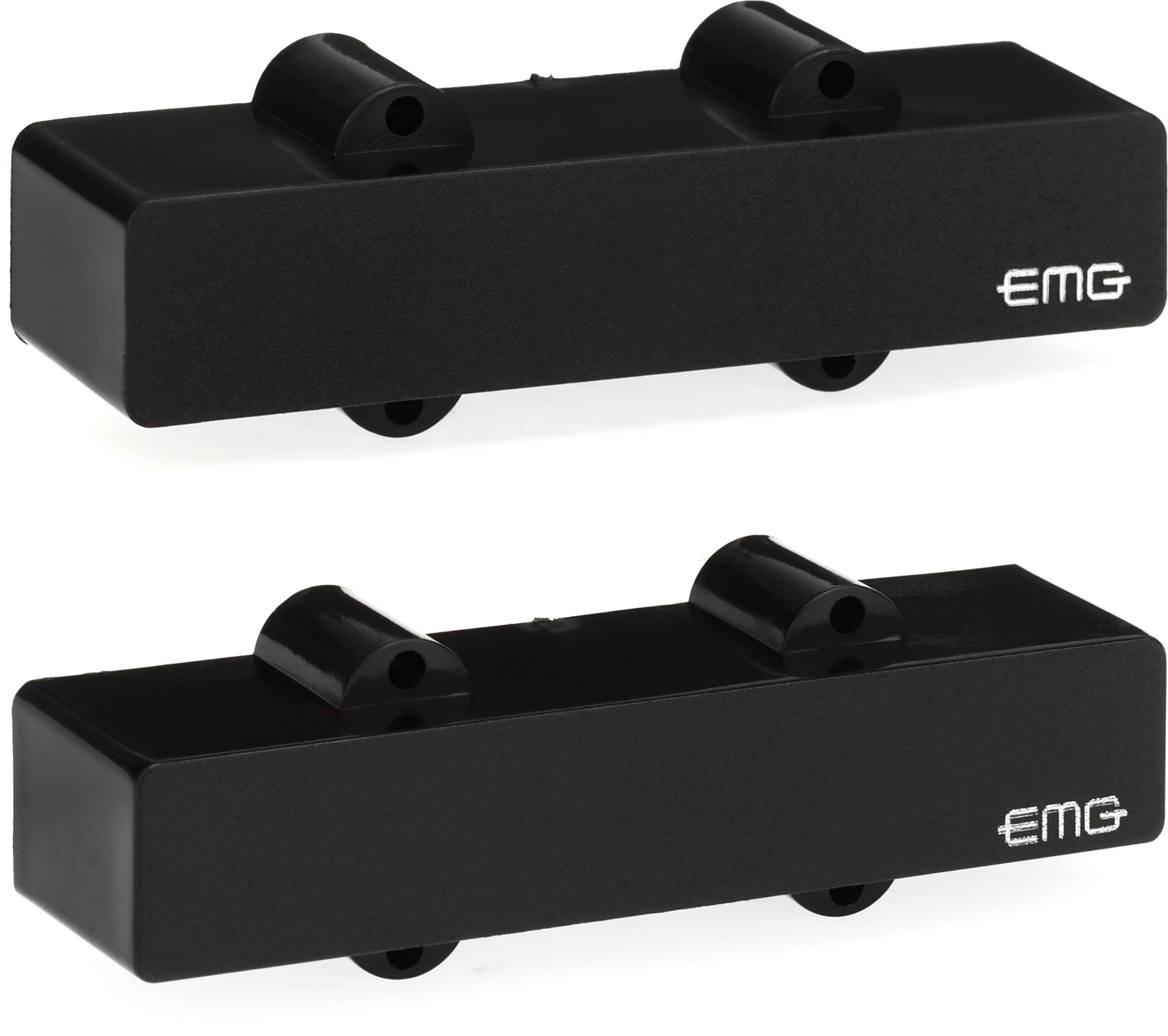 EMG PJ Set Active Ceramic PJ Bass Pickup Set - Black | Sweetwater