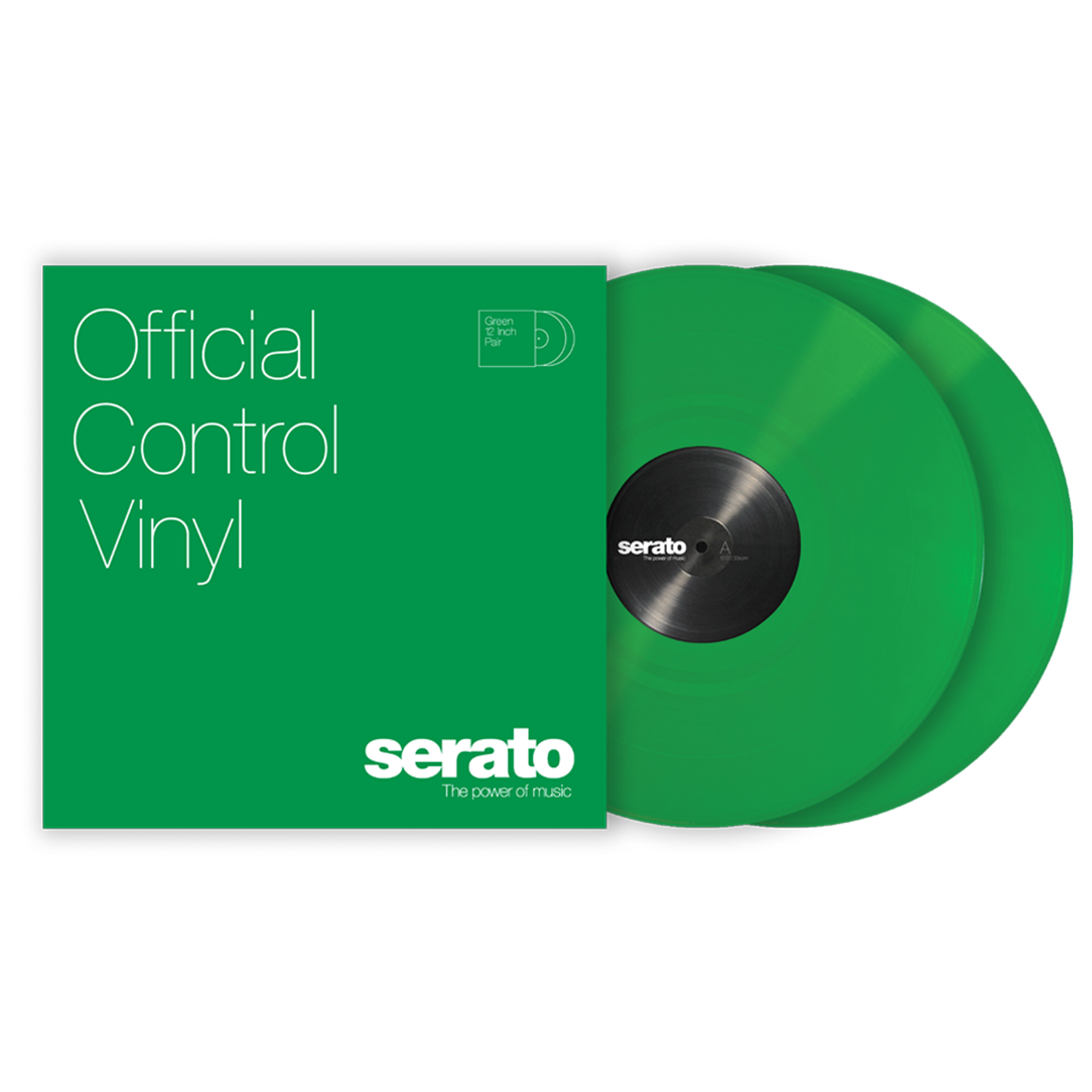 Serato 12 inch Control Vinyl Pair - Transparent Green