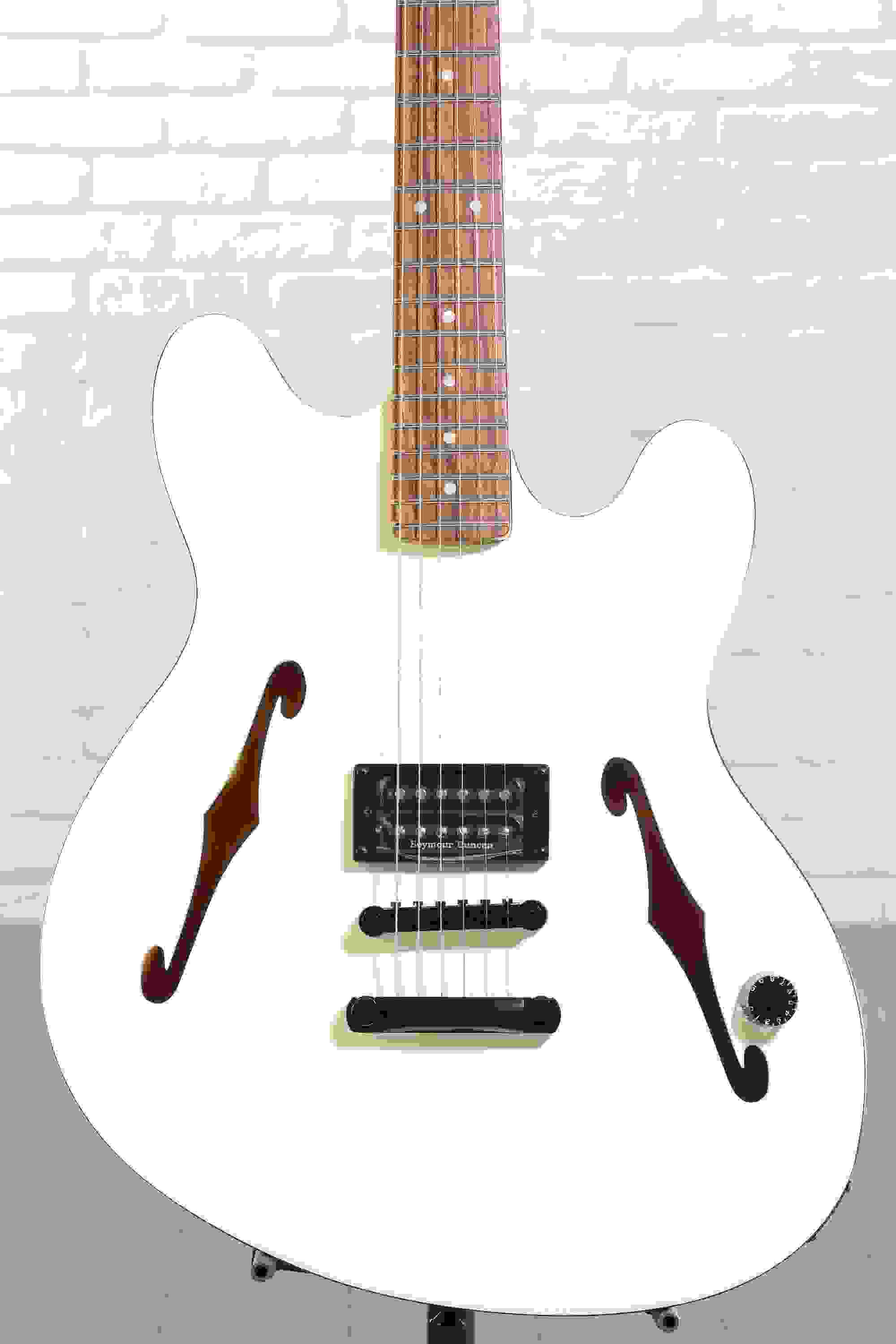 Fender Tom DeLonge Starcaster Semi-hollowbody Electric Guitar - Satin Olympic White