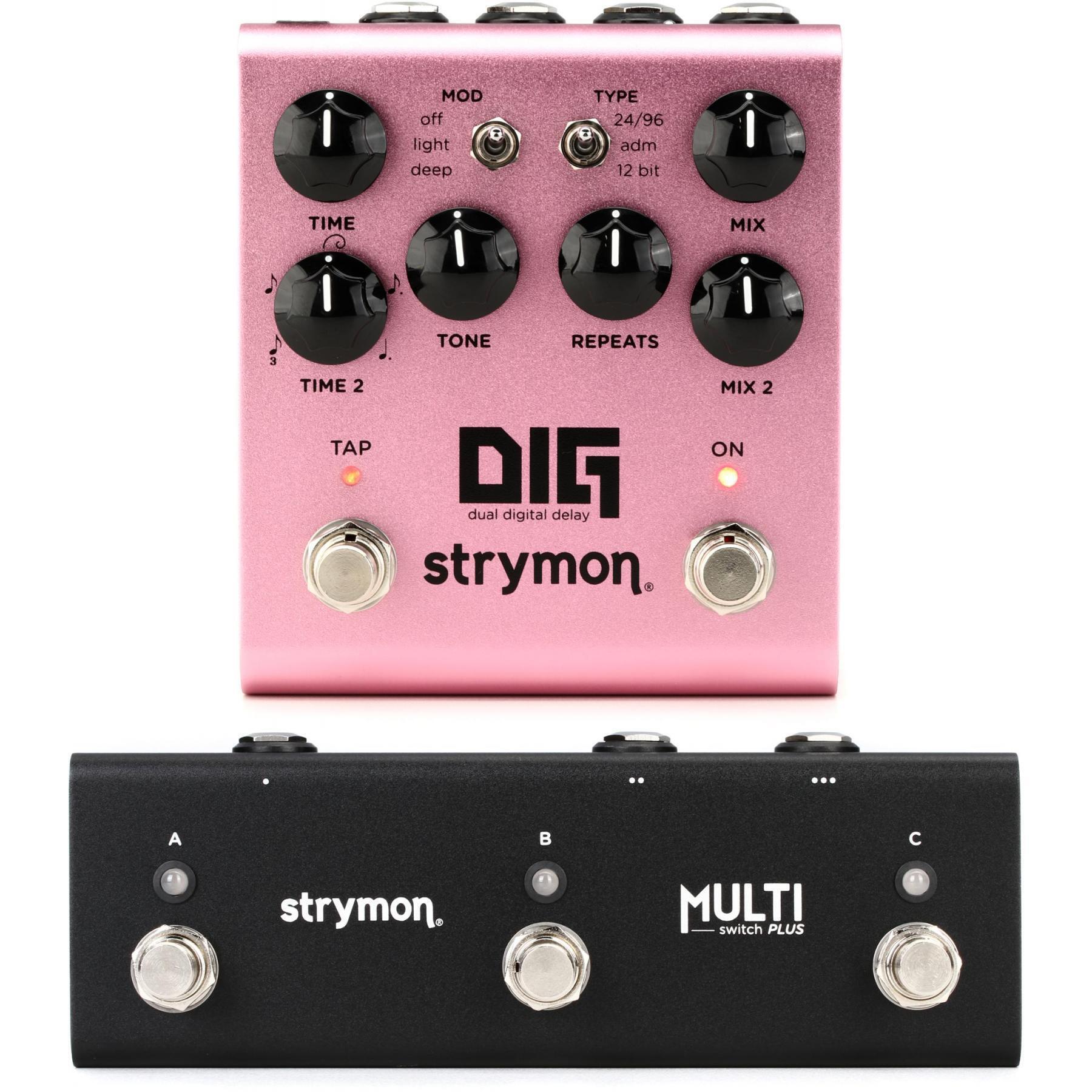 Strymon DIG Digital Delay Pedal V2 and Multi Switch Plus Pack