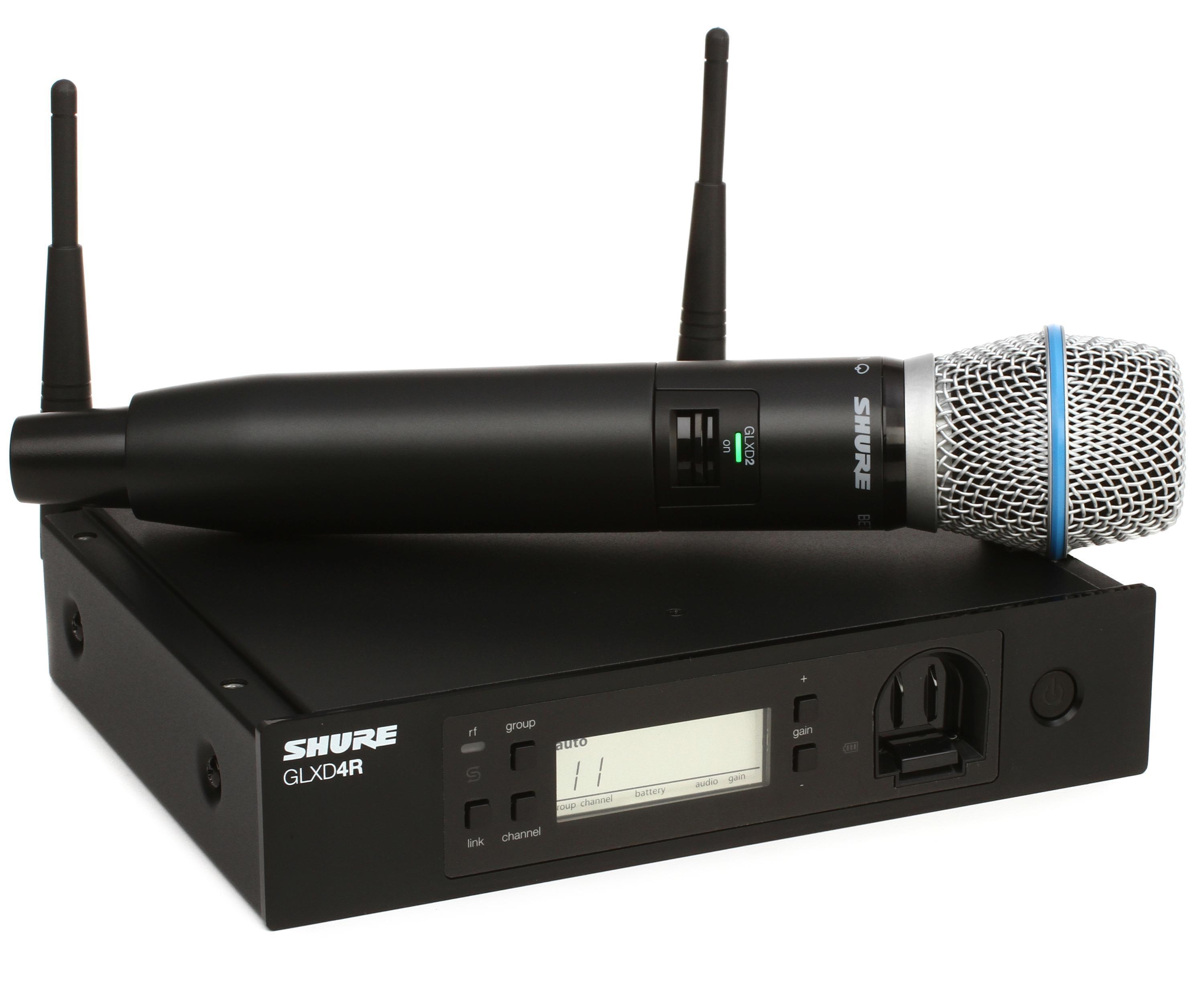 Shure GLXD24R/B87A Digital Wireless Handheld Microphone System
