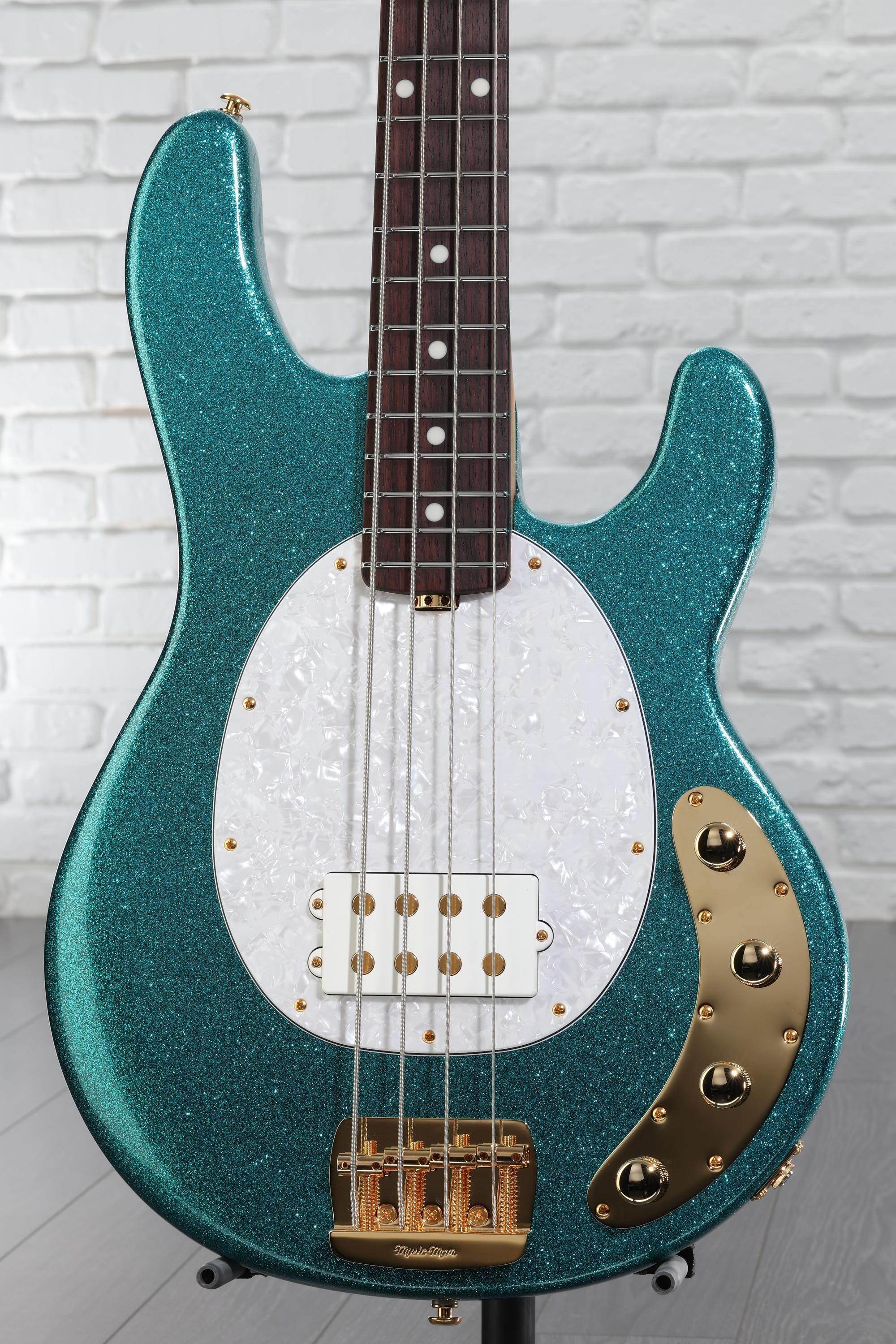 ギター Space Ball Ernie Ball Music Man StingRay Special Bass Guitar - Ocean