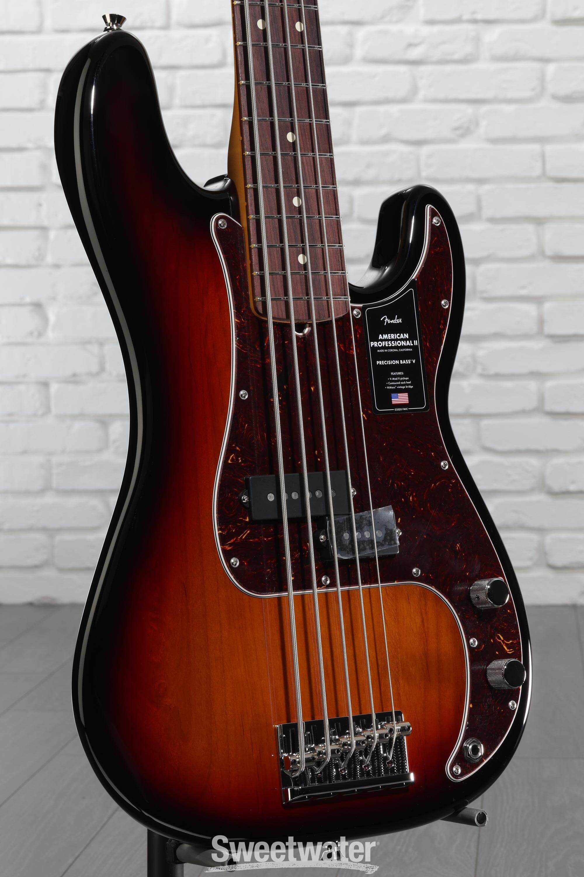 Fender American Professional II Precision Bass V - 3-color Sunburst, Rosewood Fingerboard