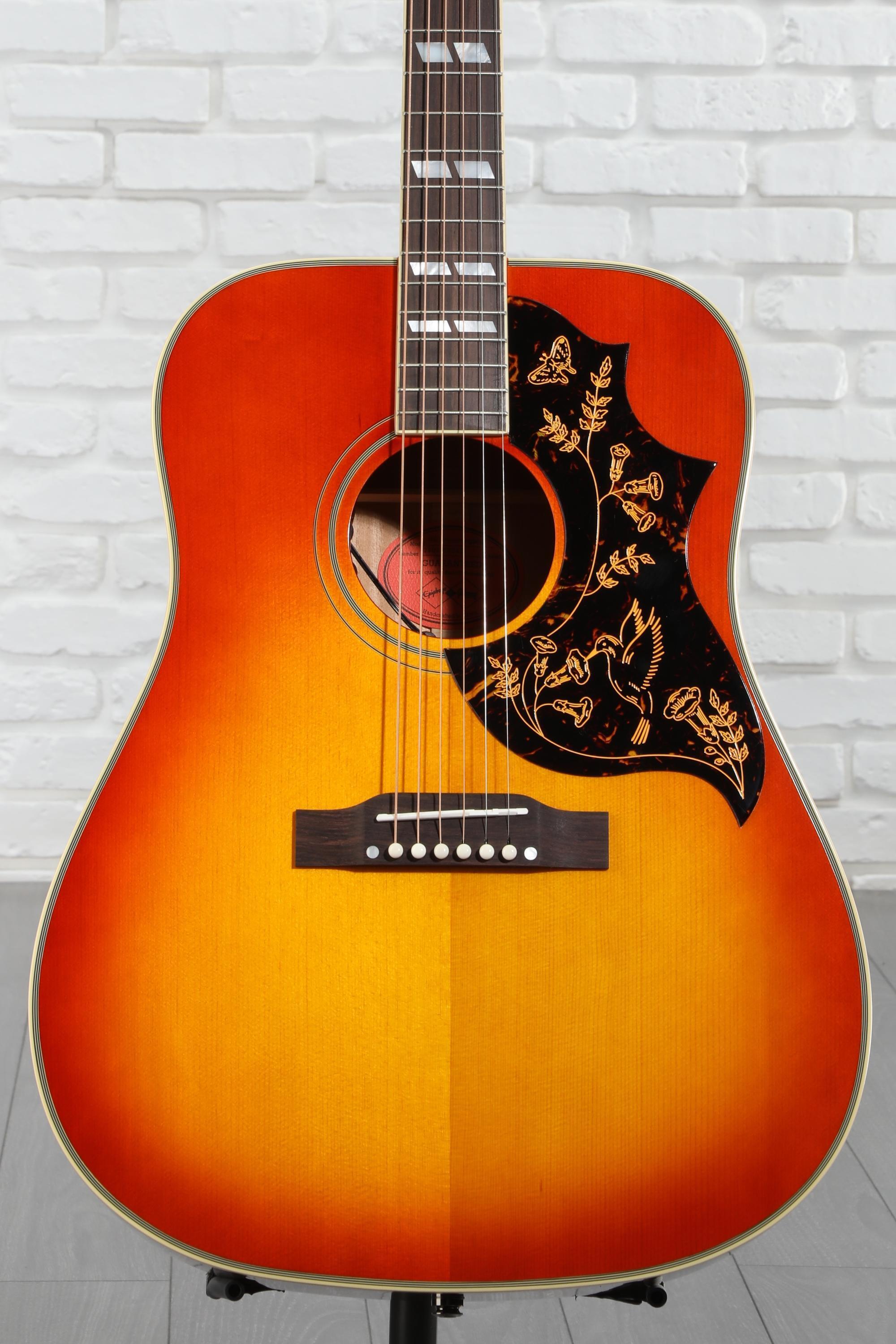 美品 Epiphone Hummingbird Artist Wピックアップ付 Epiphone 1960 Hummingbird Reissue Acoustic-electric Guitar