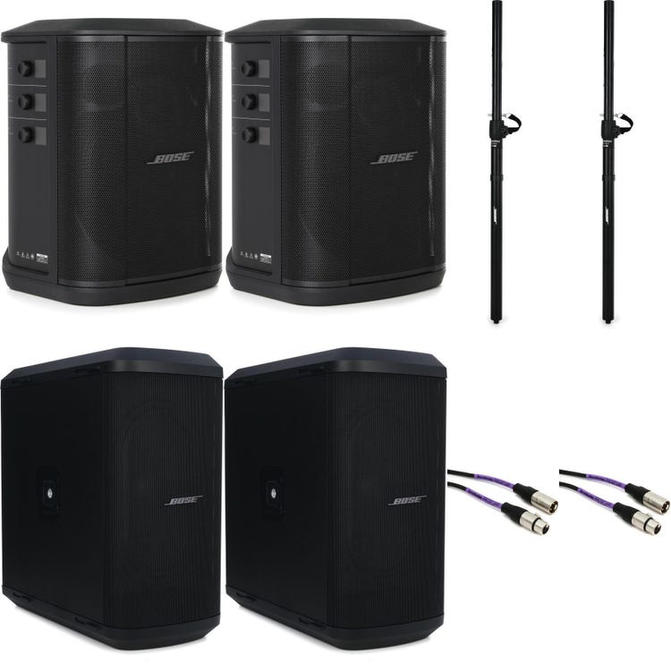 Bose S1 Pro Multi-Position PA System Stereo Bundle with Two