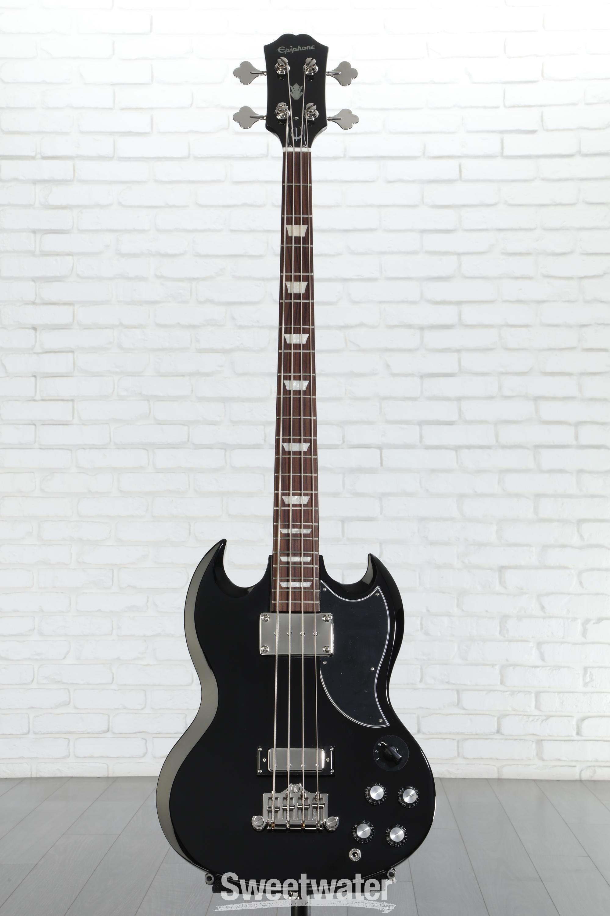 Epiphone EB-3 Bass Guitar - Ebony | Sweetwater