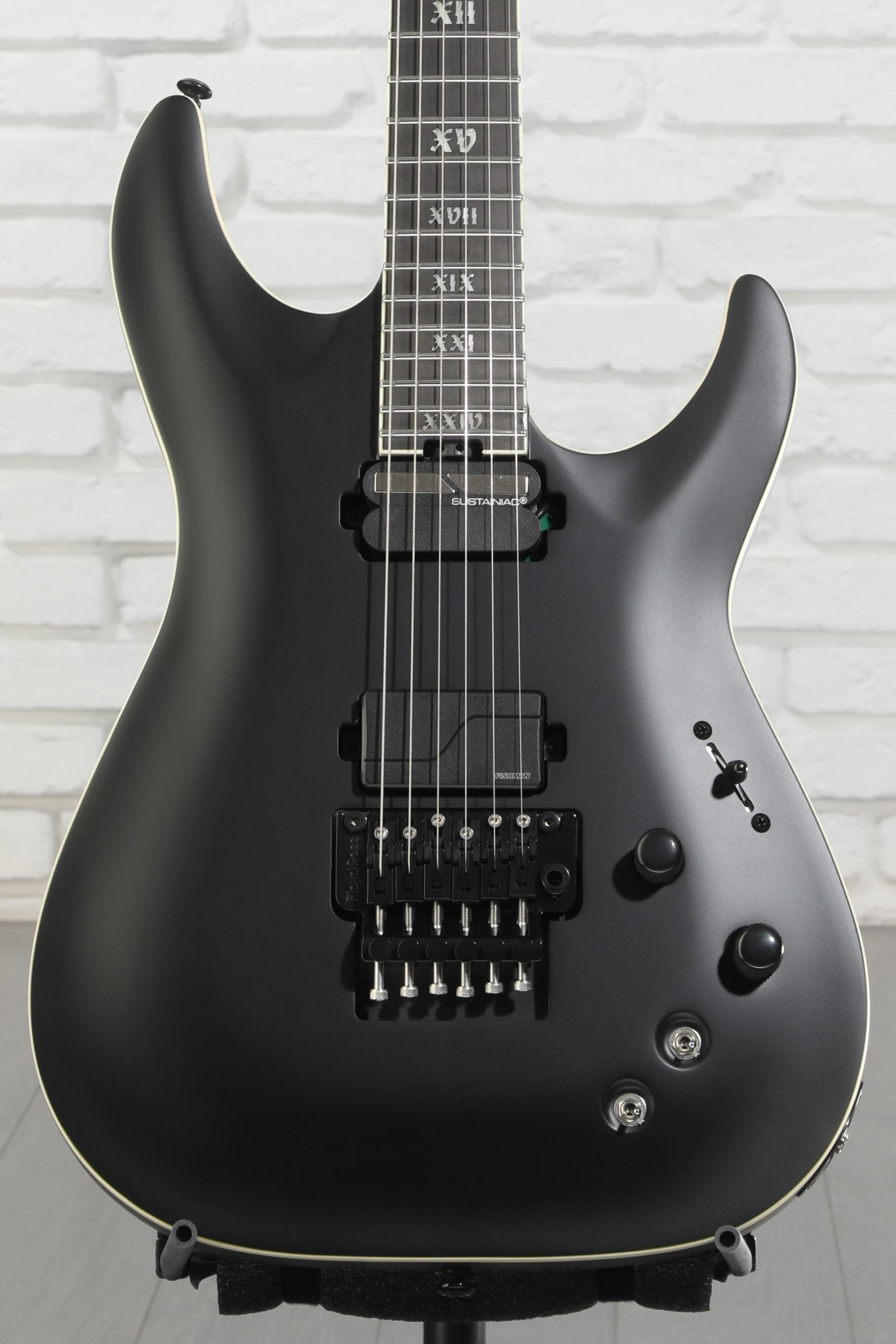 Schecter C-1 FR-S SLS Evil Twin Electric Guitar - Satin Black