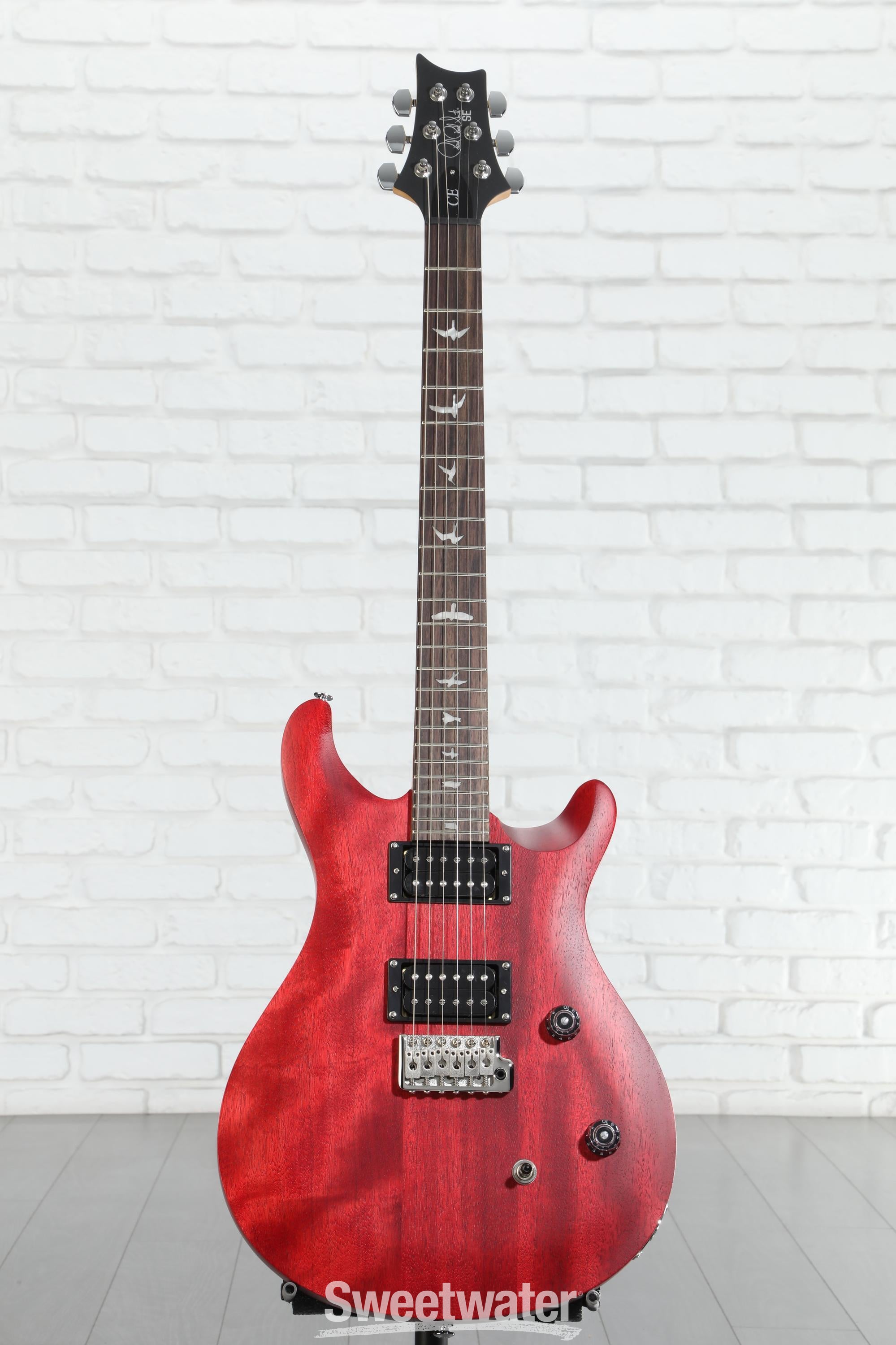 PRS SE CE 24 Standard Satin Electric Guitar - Vintage Cherry Satin