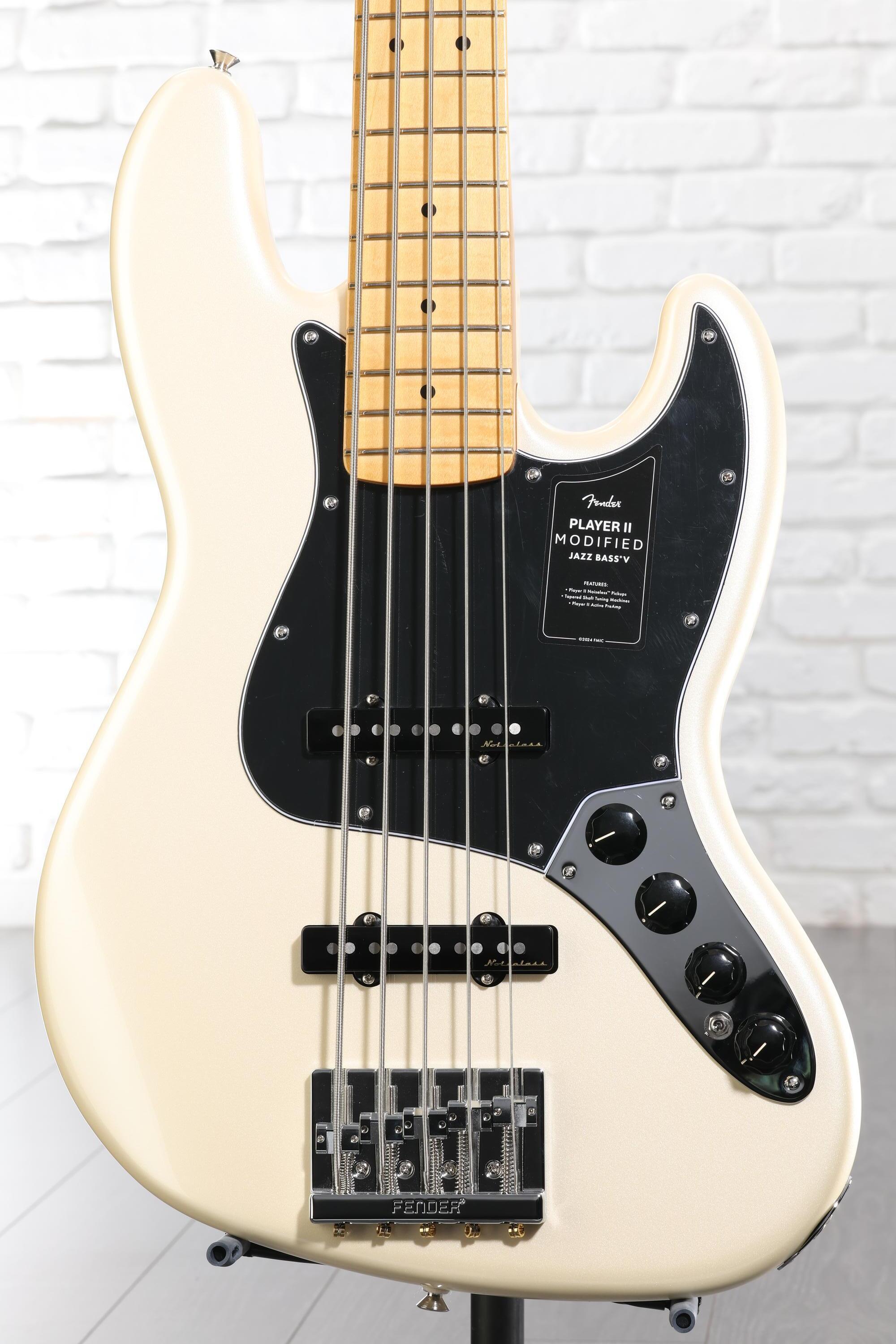 Fender Player II Modified Active Jazz Bass V - Olympic Pearl