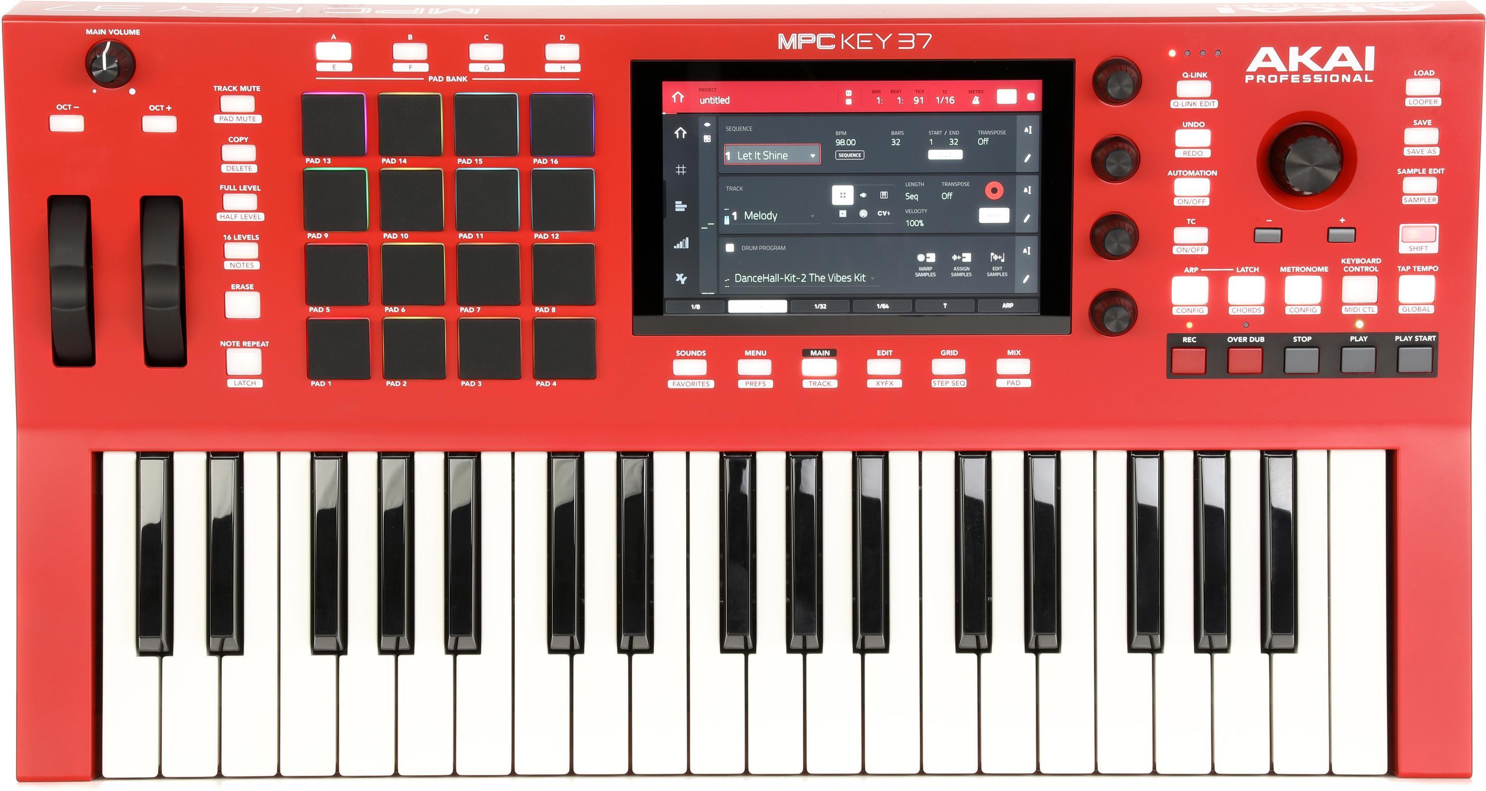 Bundled Item: Akai Professional MPC Key 37 Standalone MPC Production Keyboard