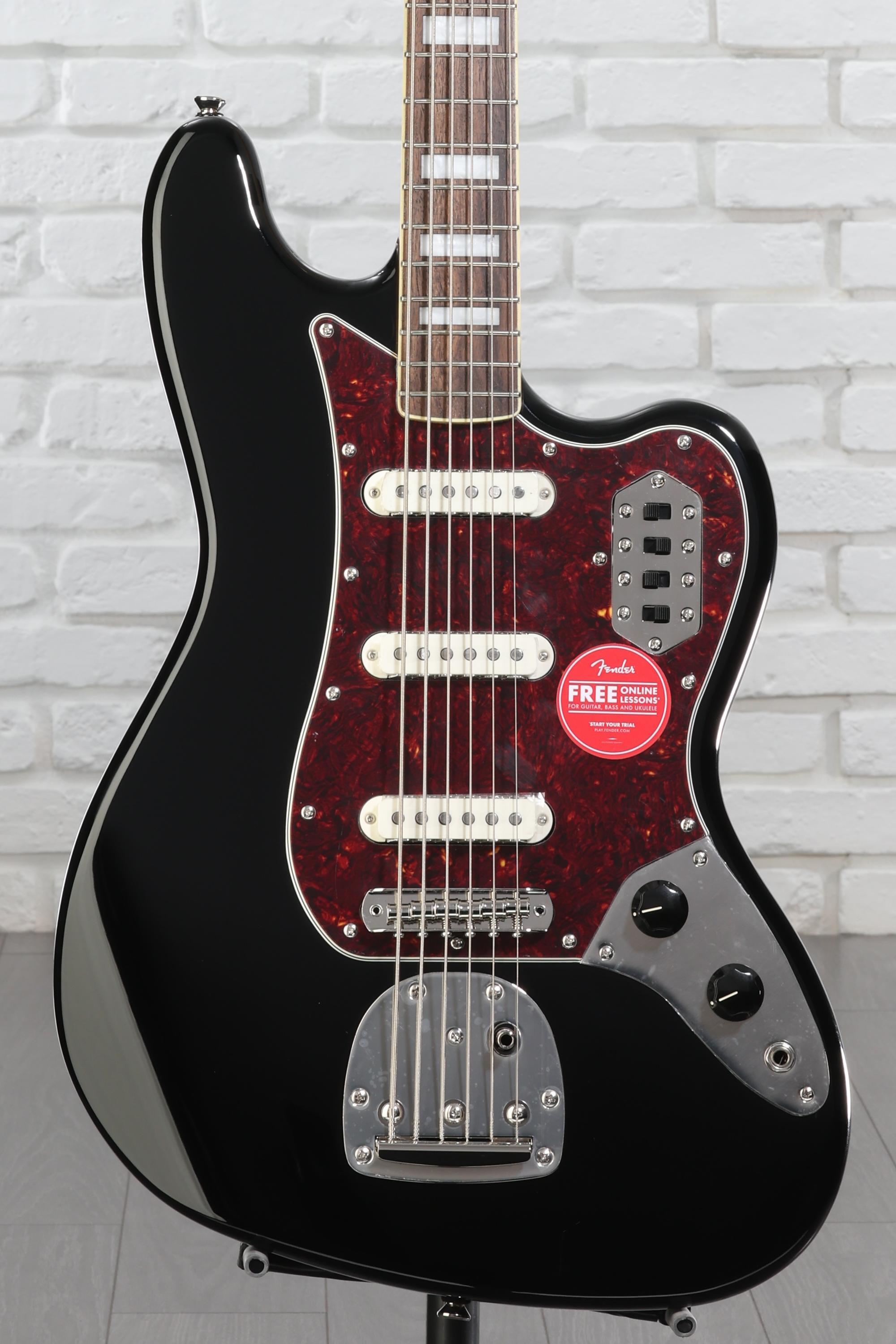 Squier Classic Vibe Bass VI Guitar - Black Reviews | Sweetwater