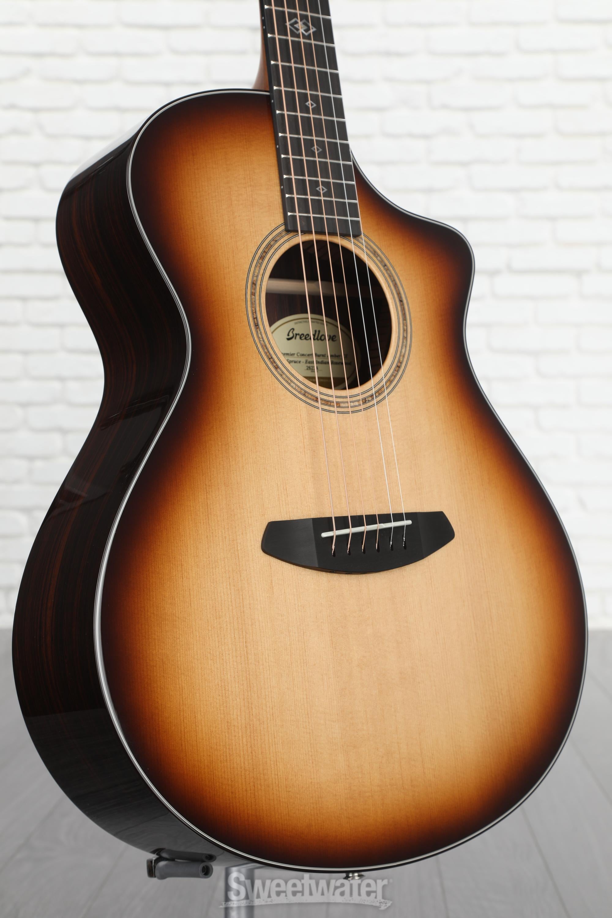 Breedlove Premier Concert CE Acoustic-electric Guitar - Burnt