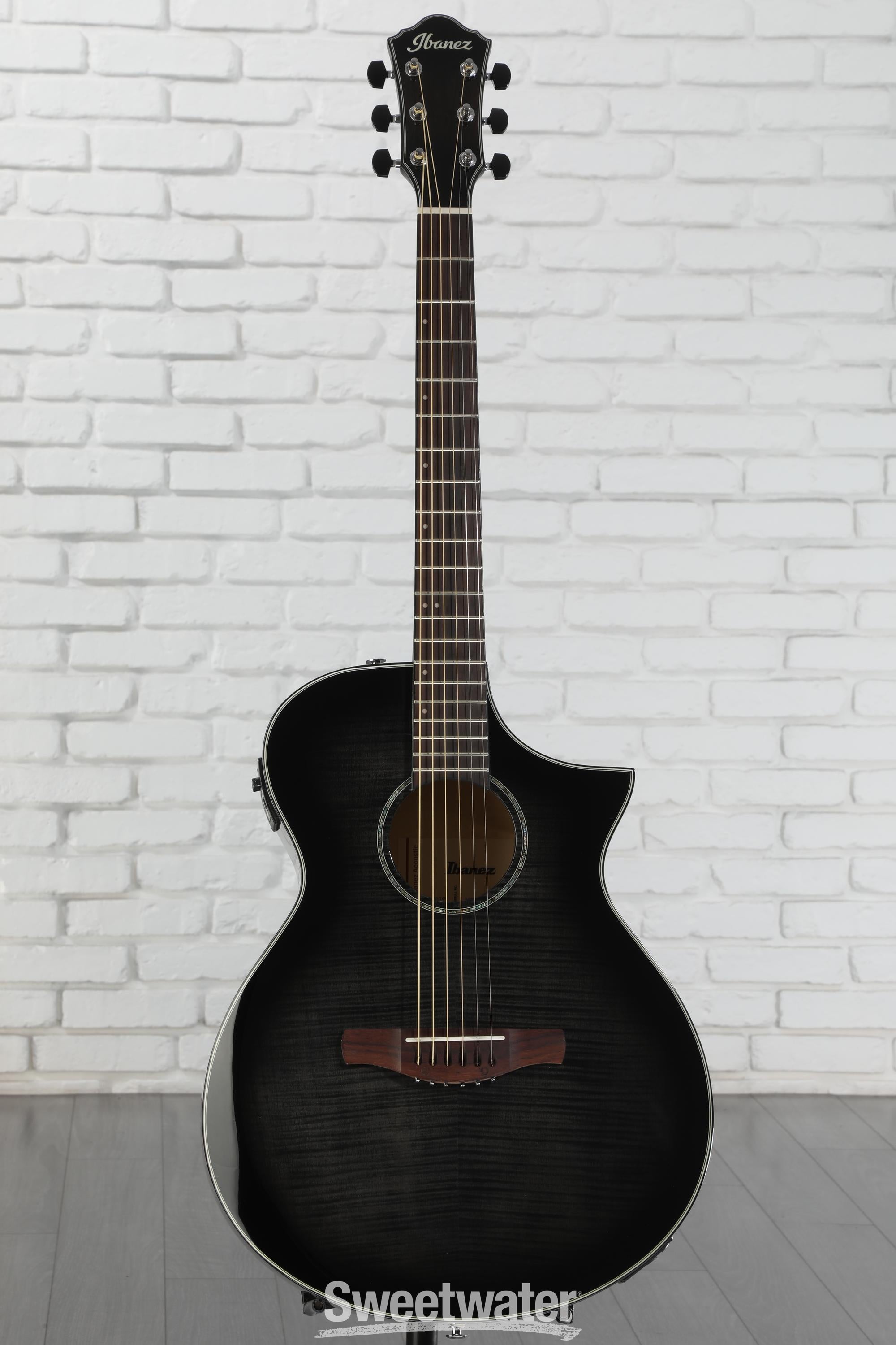 ギター Ibanez AEWC400-TKS Ibanez AEWC400 Acoustic-Electric Guitar - Transparent Black