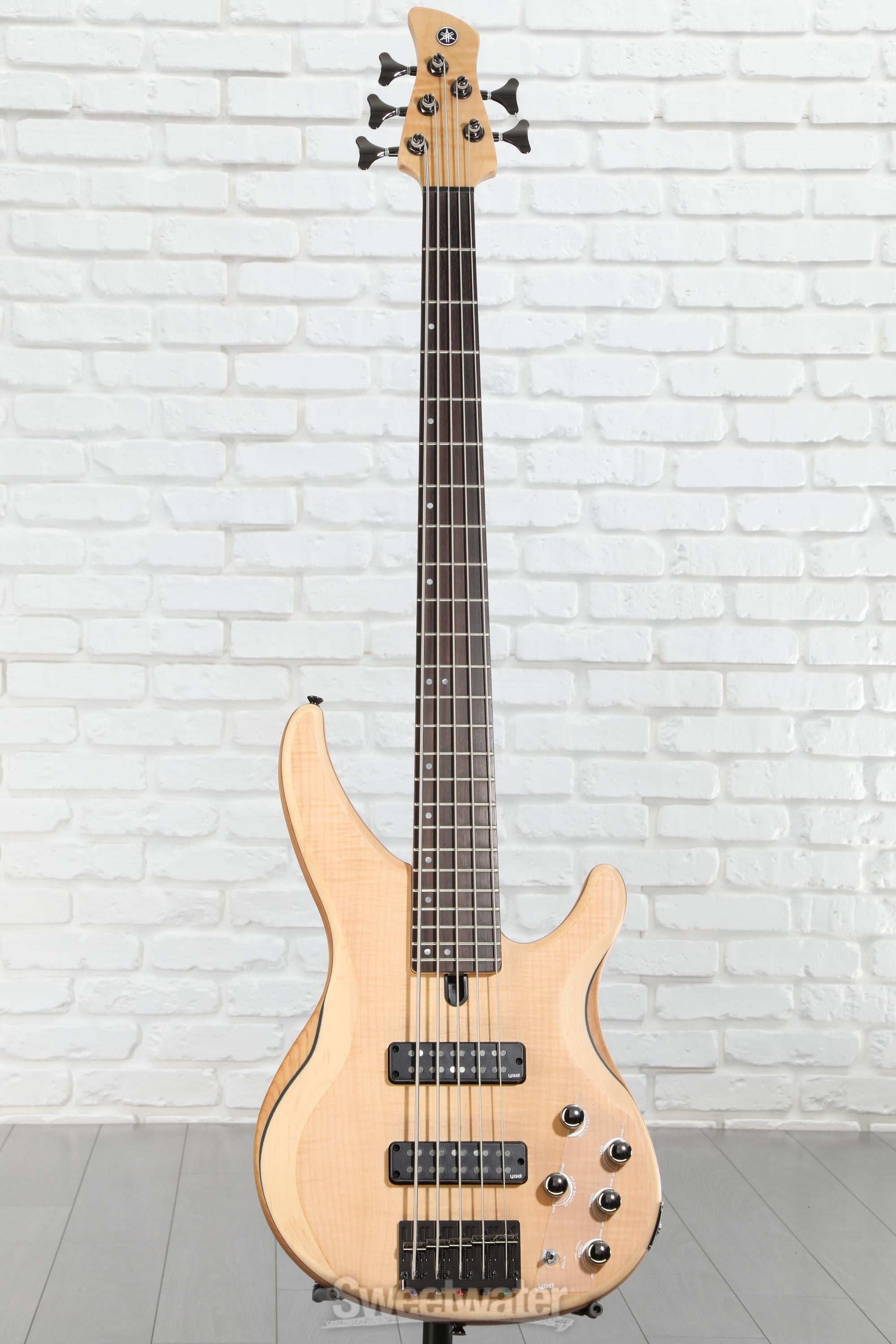 Yamaha TRBX605FM 5-string Bass Guitar - Natural Satin | Sweetwater