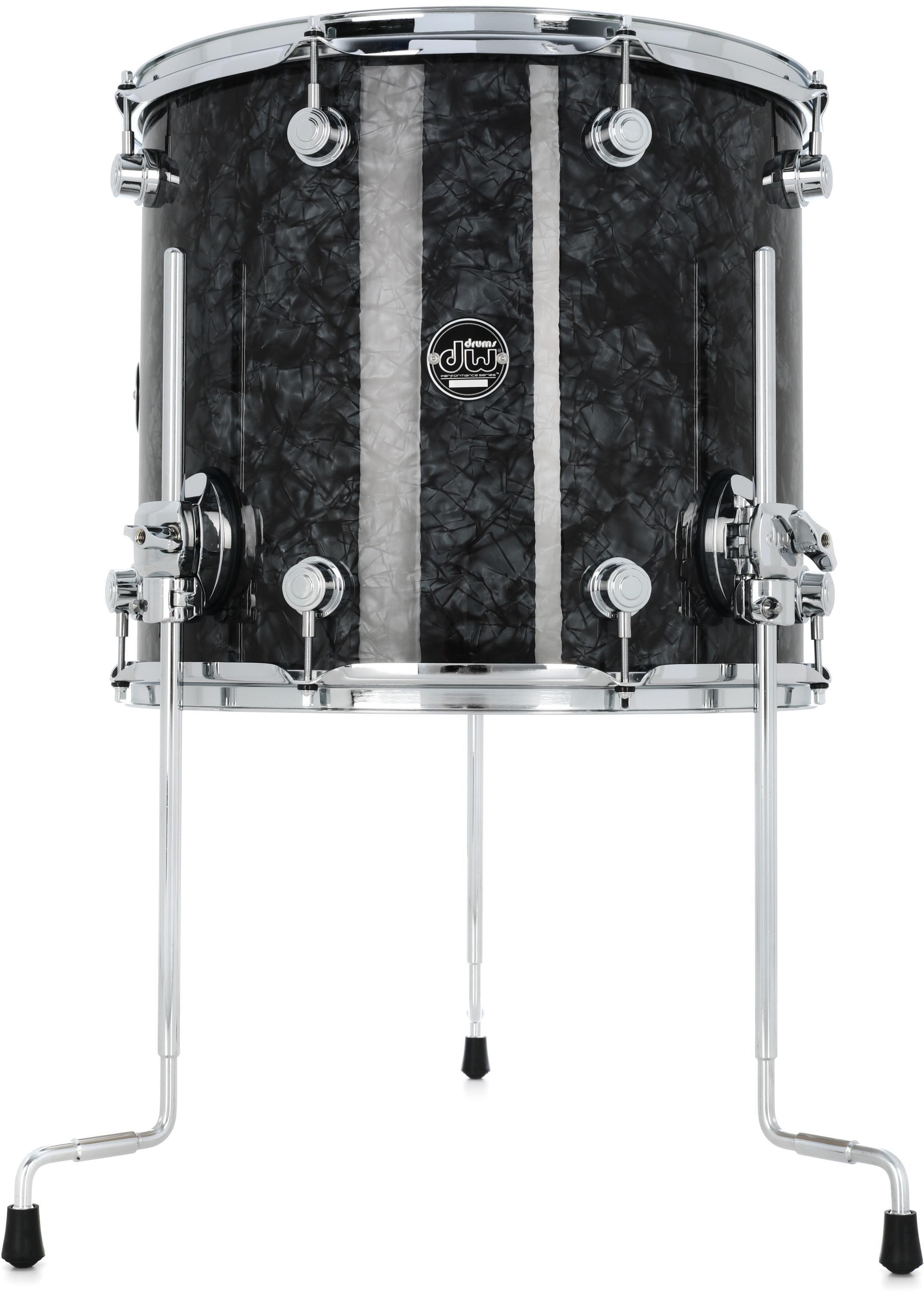 DW Performance Series Floor Tom - 14 x 16 inch - Black Diamond FinishPly