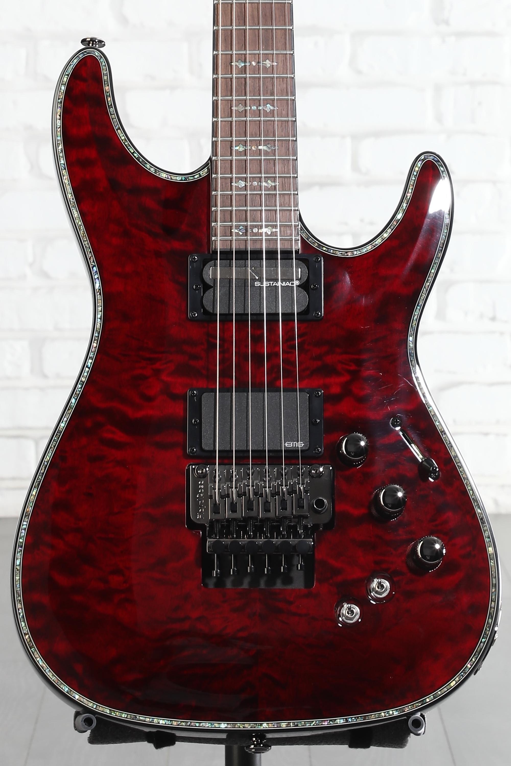 Schecter Hellraiser C-1 FR-S Electric Guitar - Black Cherry