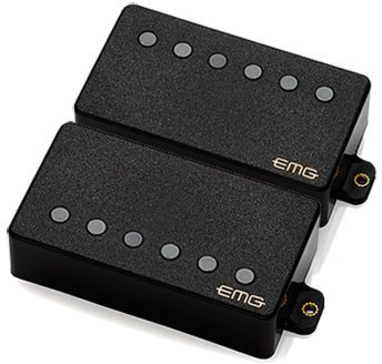 EMG Dual Mode 57/66 Humbucker 2-piece Pickup Set - Long Shaft - Black