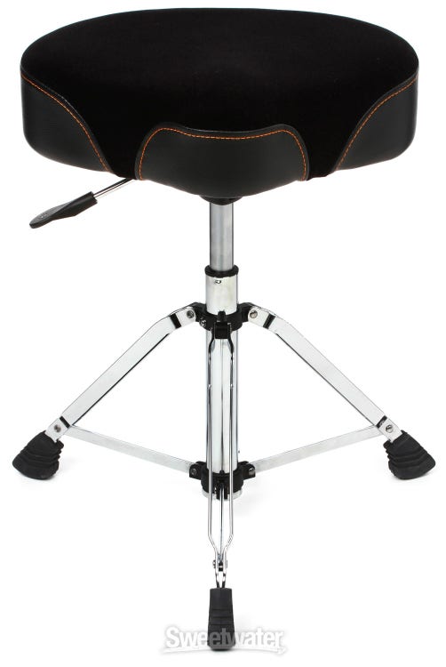 Roland Hydraulic Saddle Drum Throne - Velours Top - Soft Foam