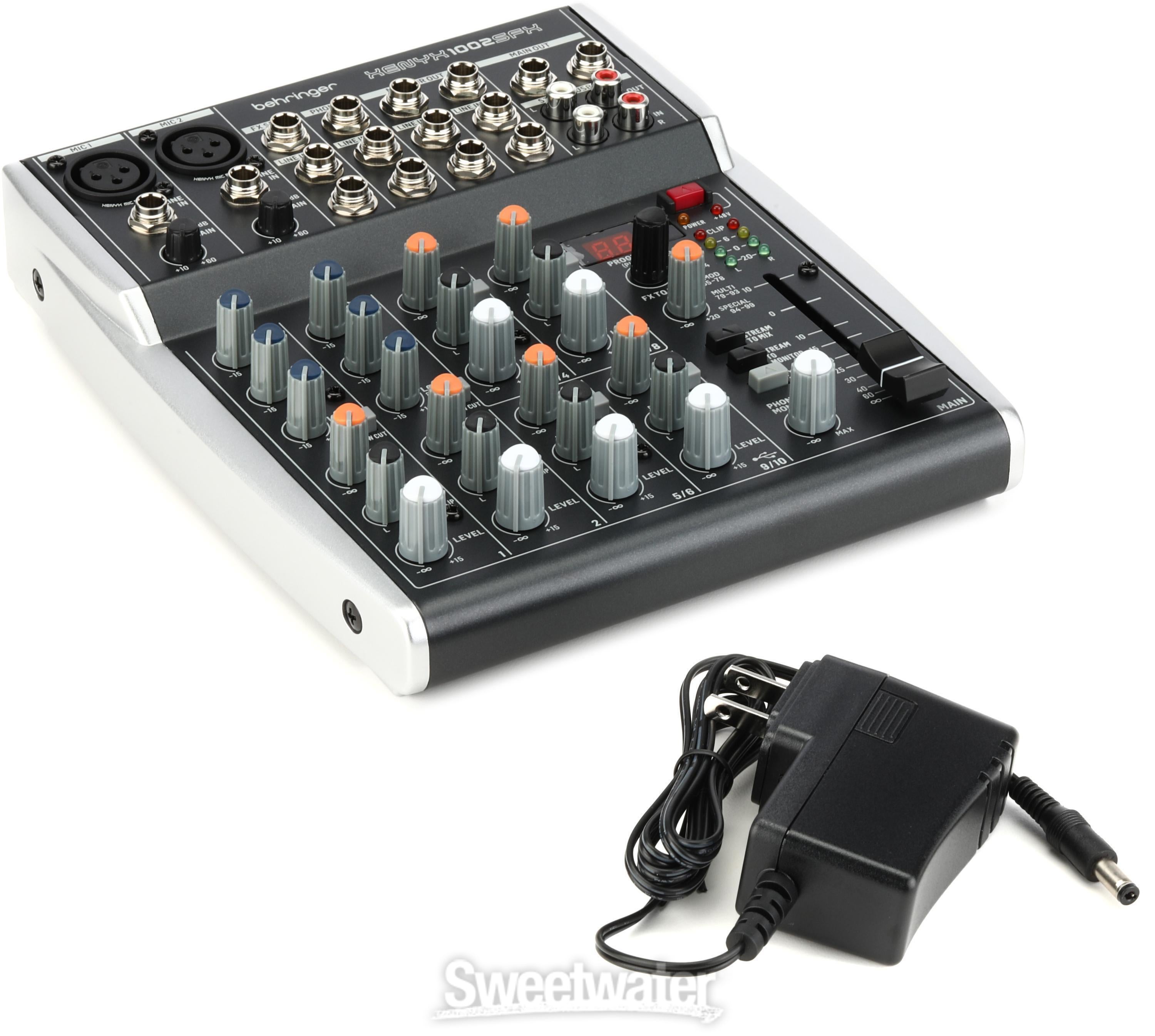 Behringer Xenyx 1002SFX 10-channel Analog Streaming Mixer | Sweetwater