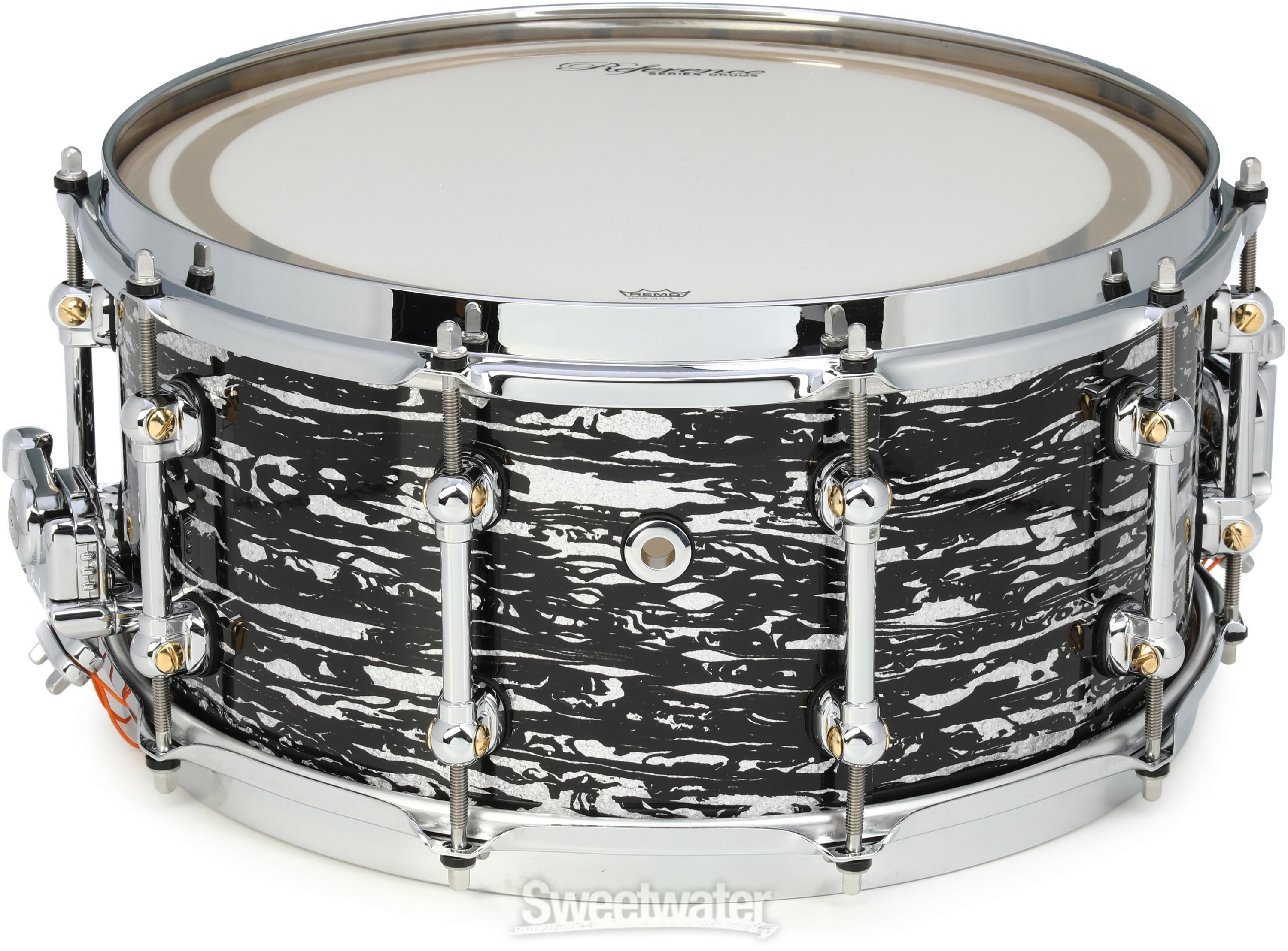 Pearl Music City Custom Reference Pure Snare Drum - 6.5 x 14-inch - Black  Oyster Glitter